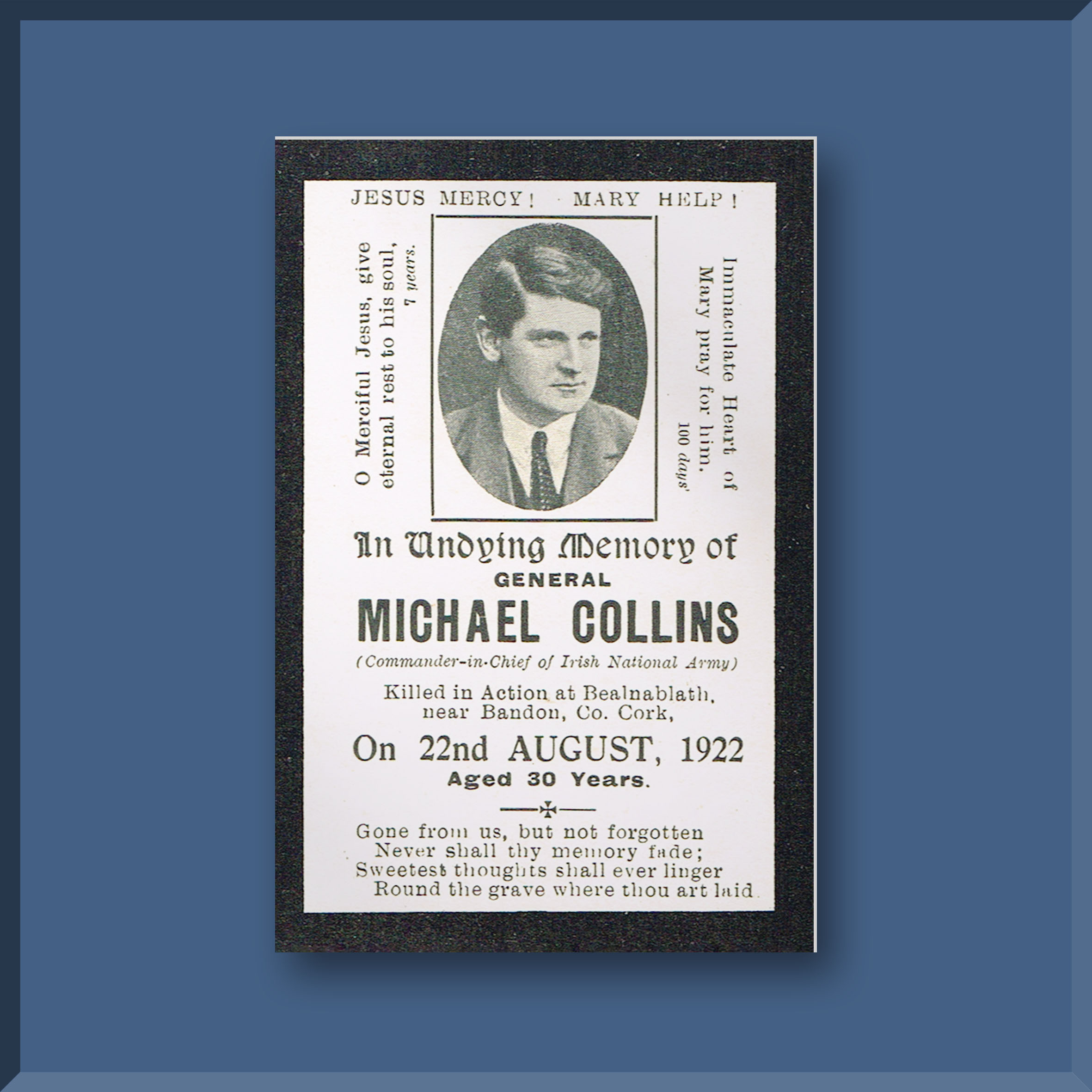 Wall Decor - Michael Collins - Mass Card #01