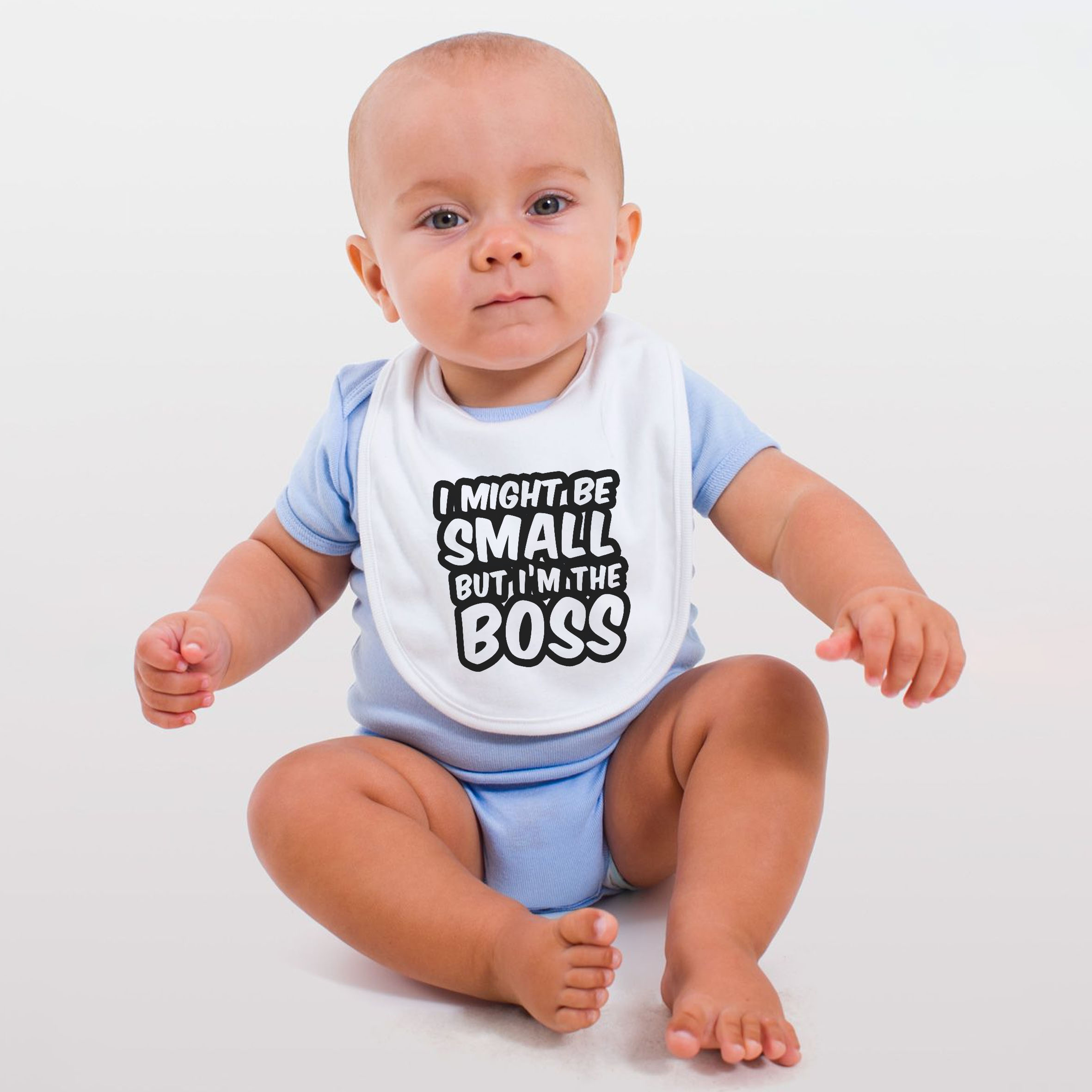 Alternative view of I’m The Boss Baby Bib