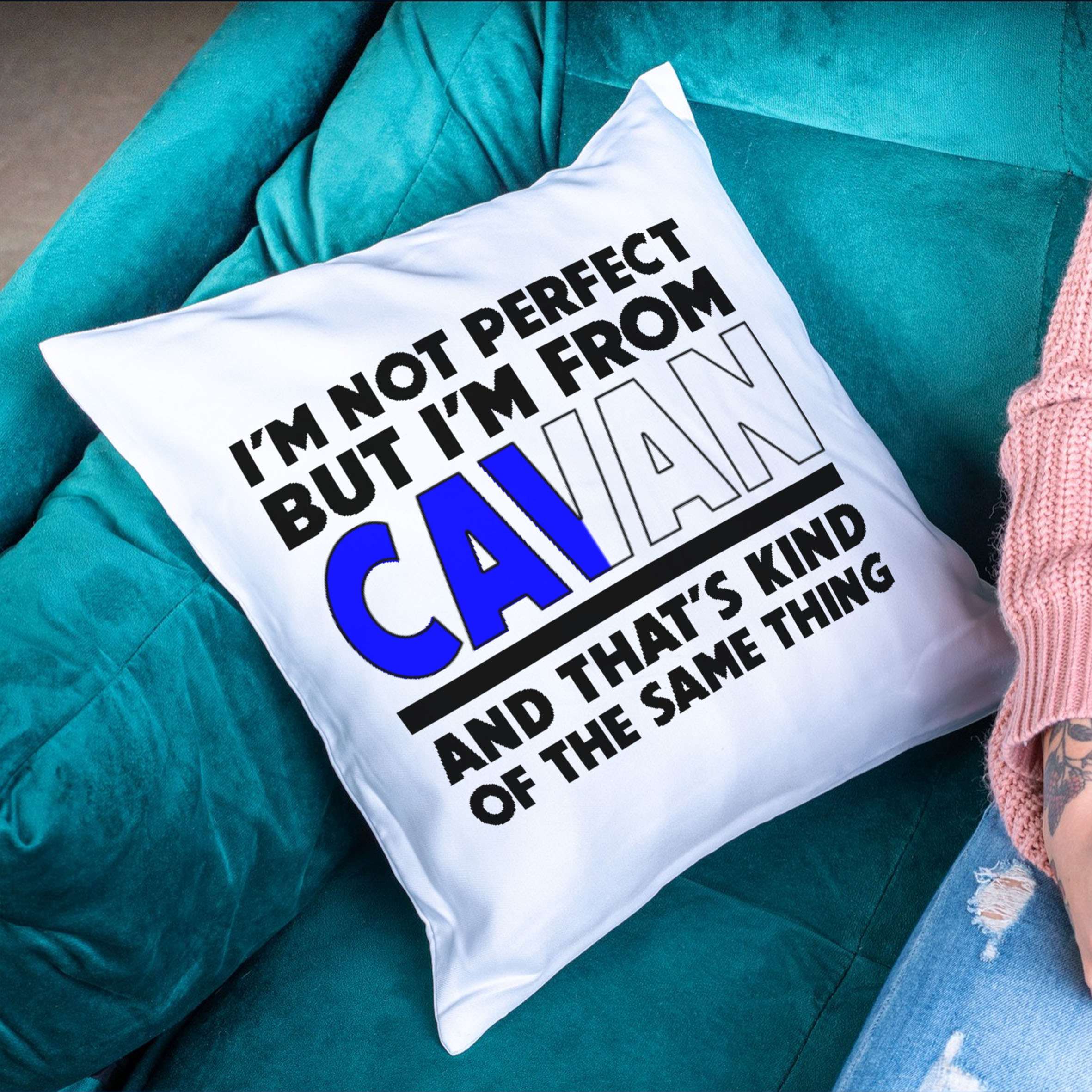 I'm Not Perfect Cavan Cushion