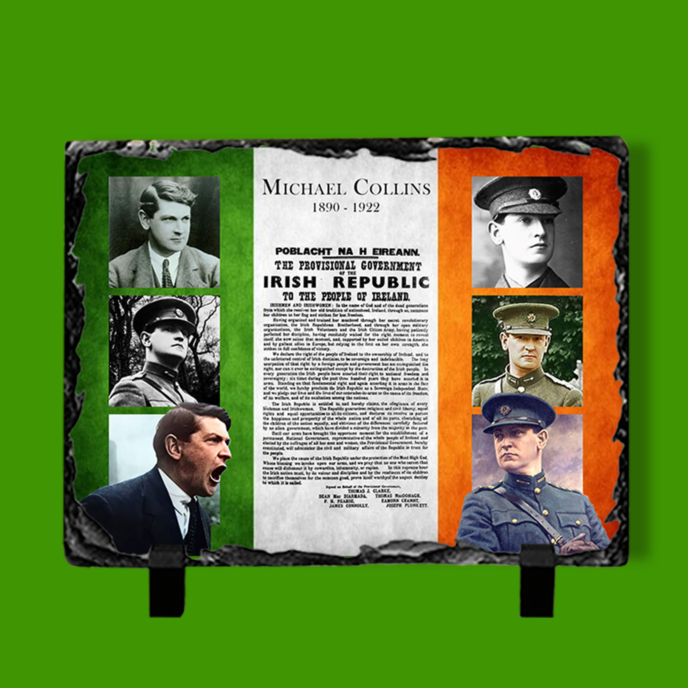 Alternative view of Michael Collins Proclamation Slate #02