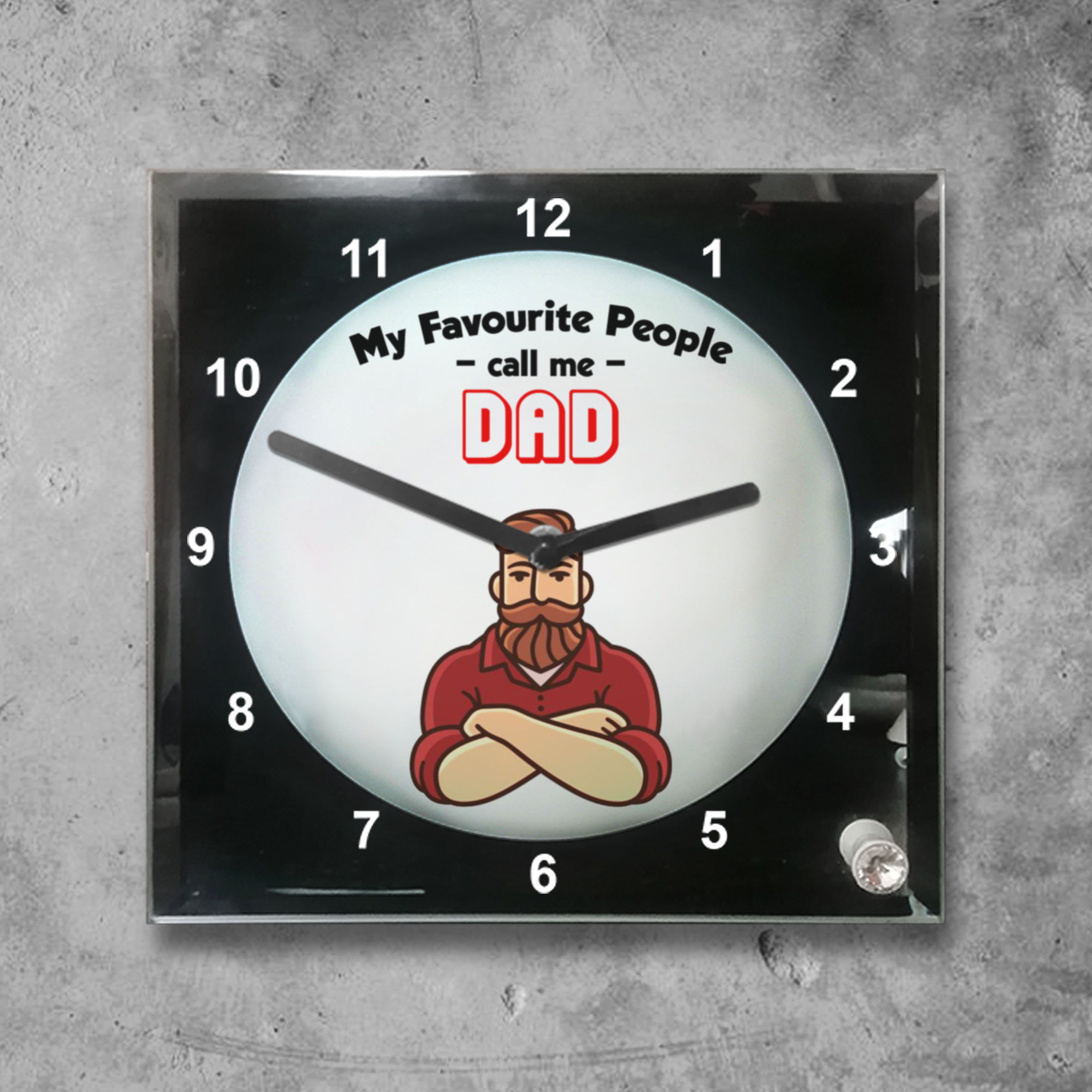 Alternative view of My favourite people call me Dad Clock