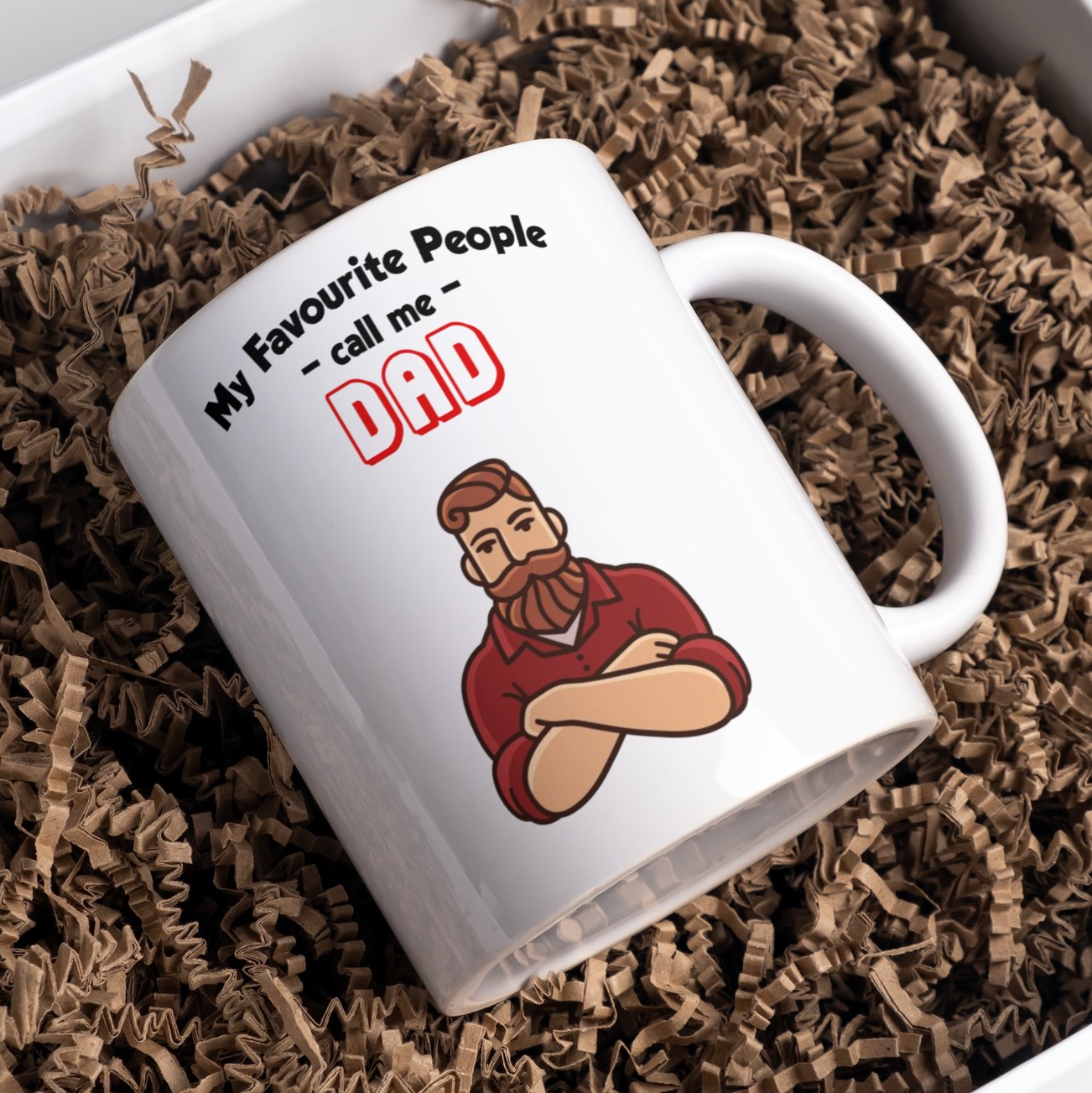 Alternative view of My favourite people call me Dad Mug