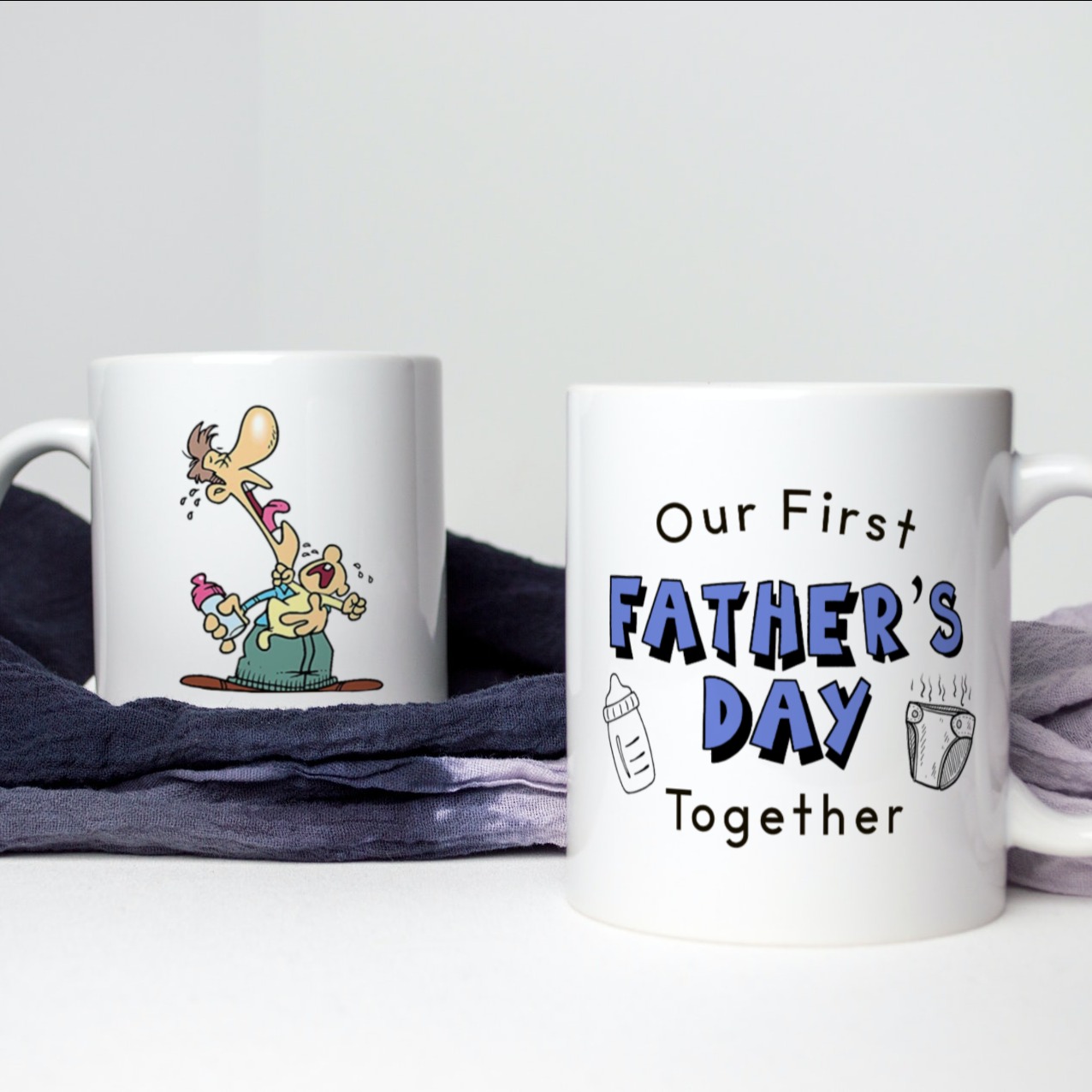 Alternative view of Our First Father's Day Together Mug