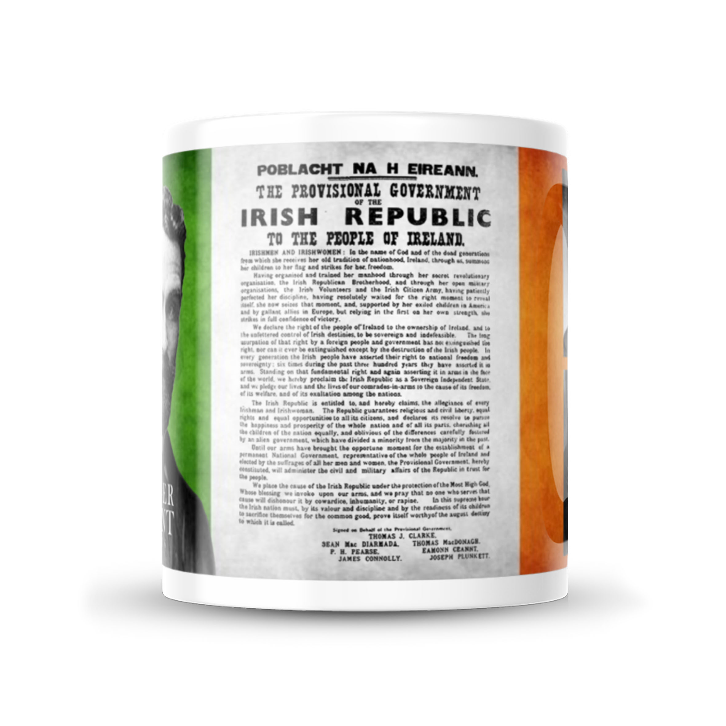 Alternative view of Roger Casement Proclamation Mug #1