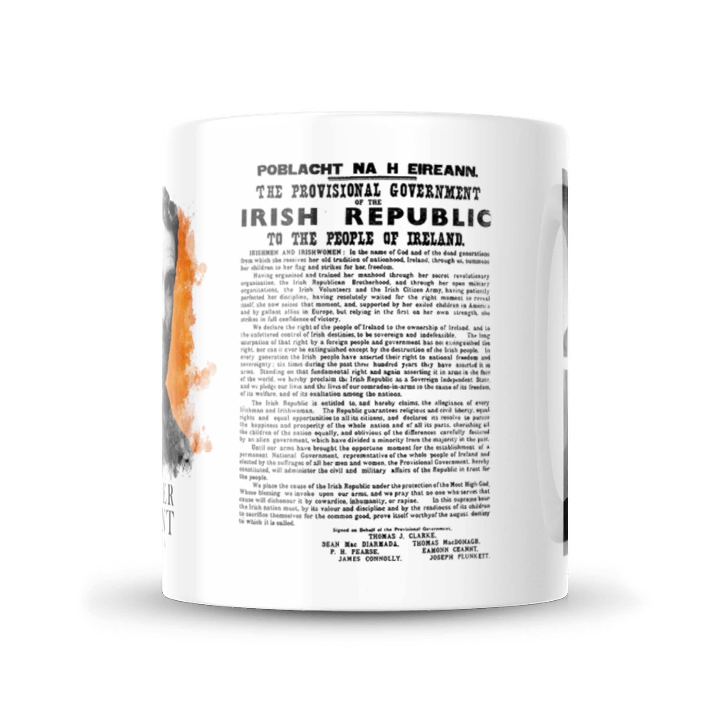 Alternative view of Roger Casement Proclamation Mug #2