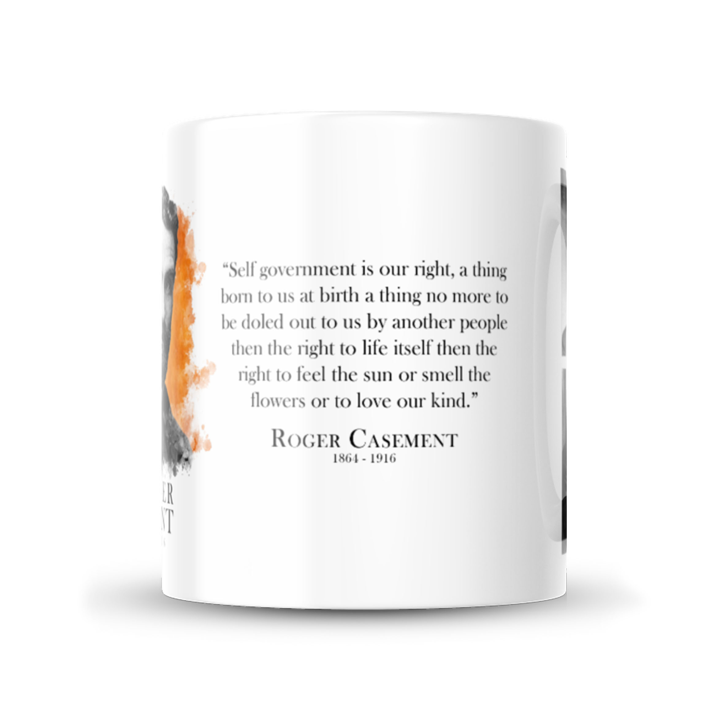 Alternative view of Roger Casement Quote Mug #2
