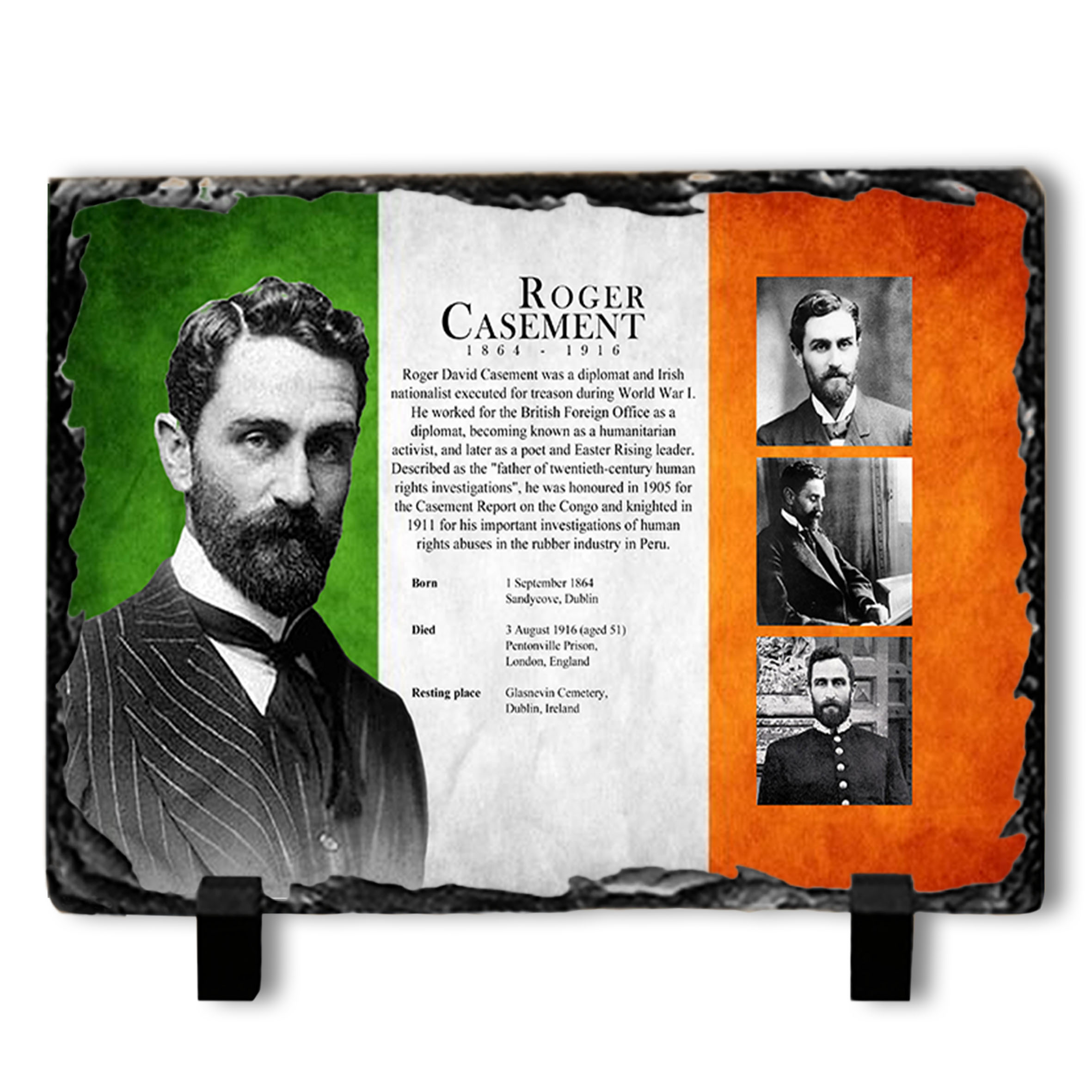 Alternative view of Roger Casement Info Slate Tile