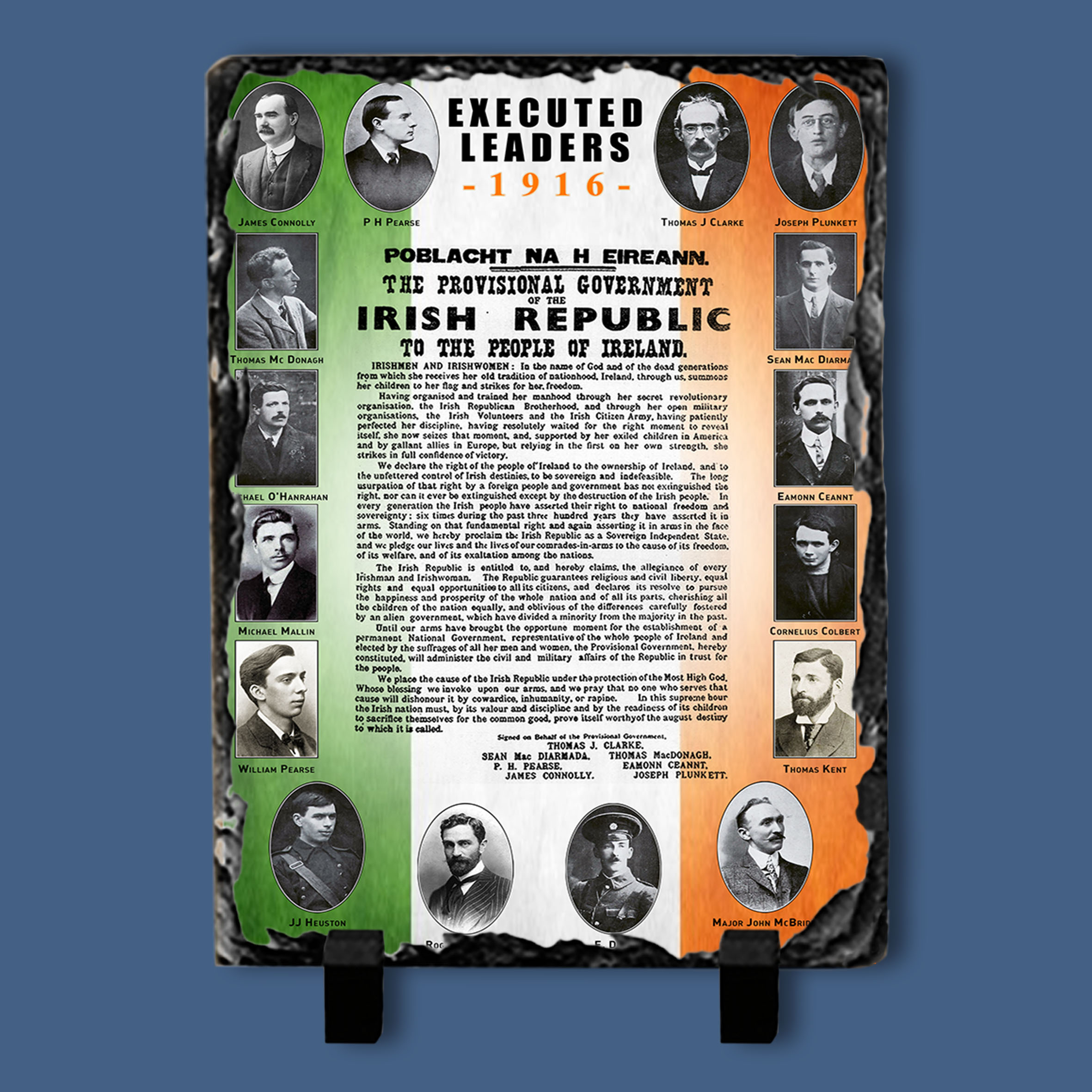 Executed Leaders 1916 Slate Tile #2