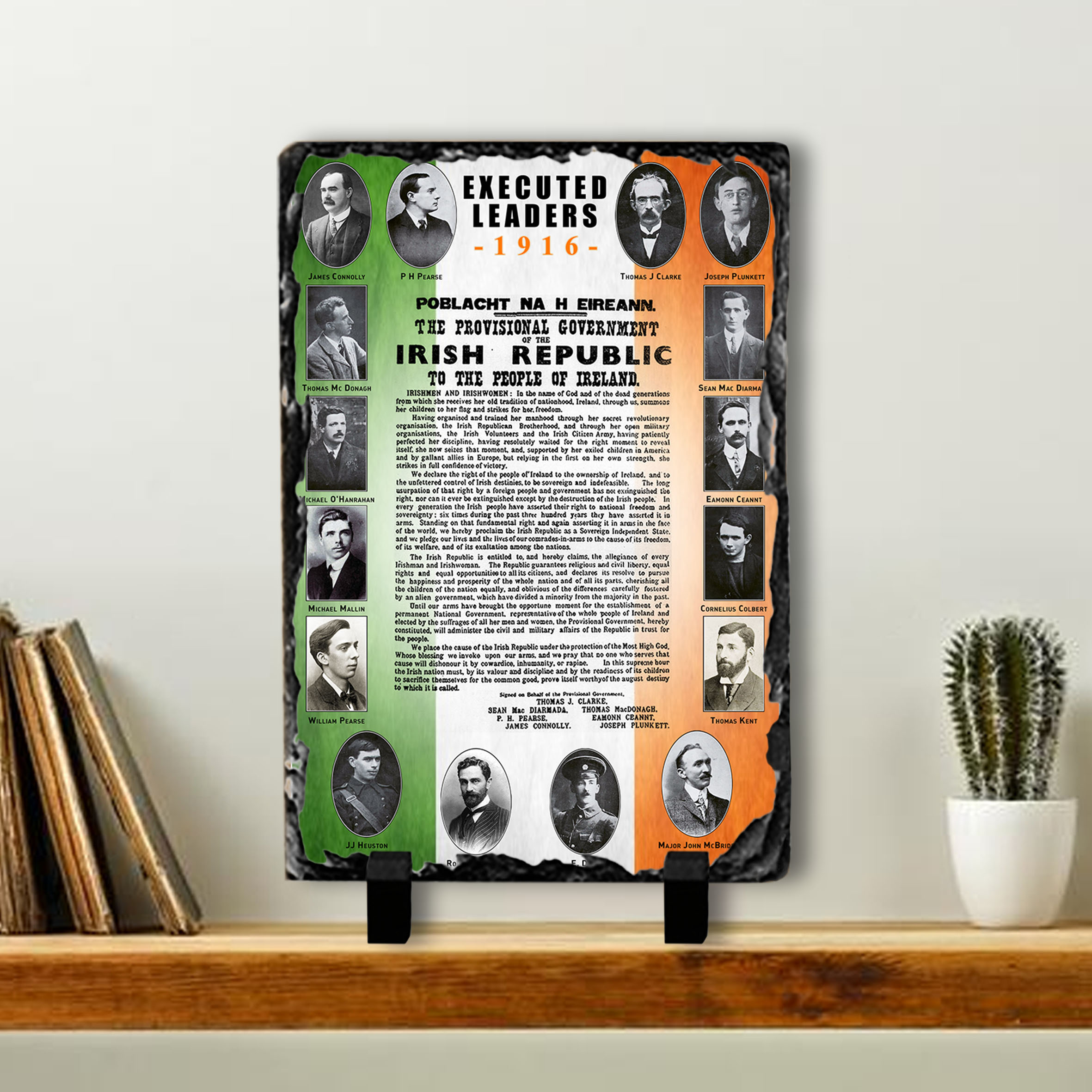 Alternative view of Executed Leaders 1916 Slate Tile #2
