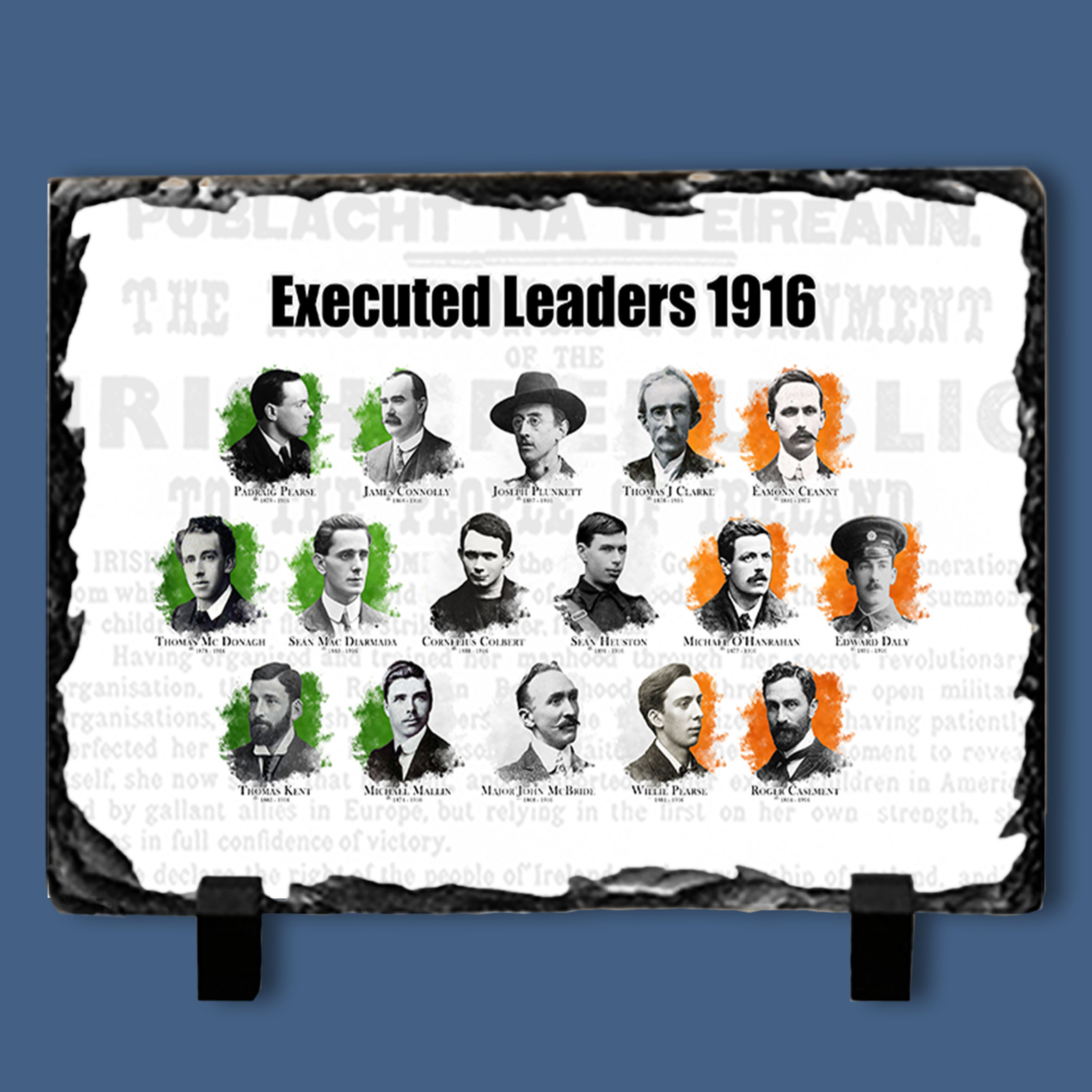 Executed Leaders 1916 Slate Tile #5