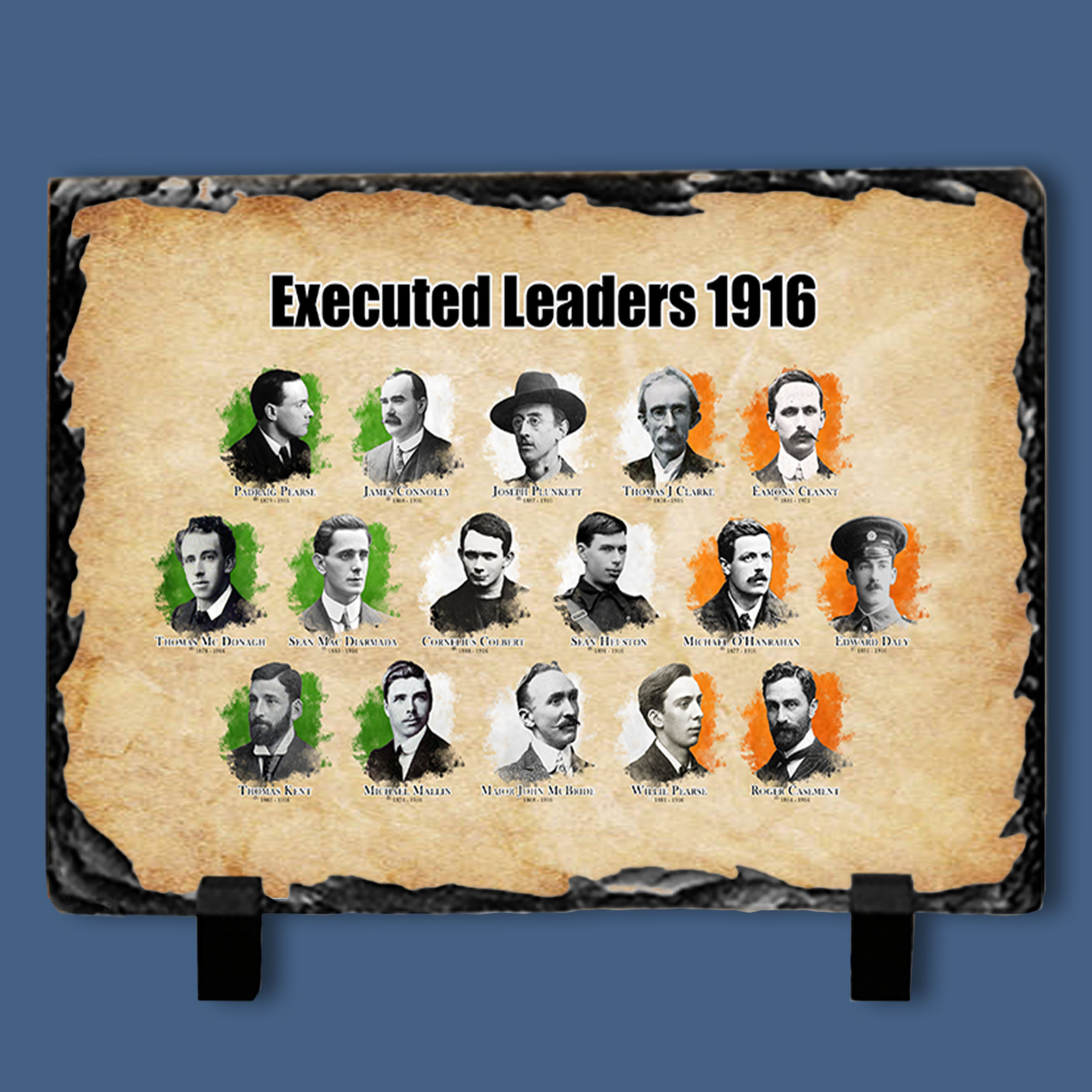 Executed Leaders 1916 Slate Tile #3