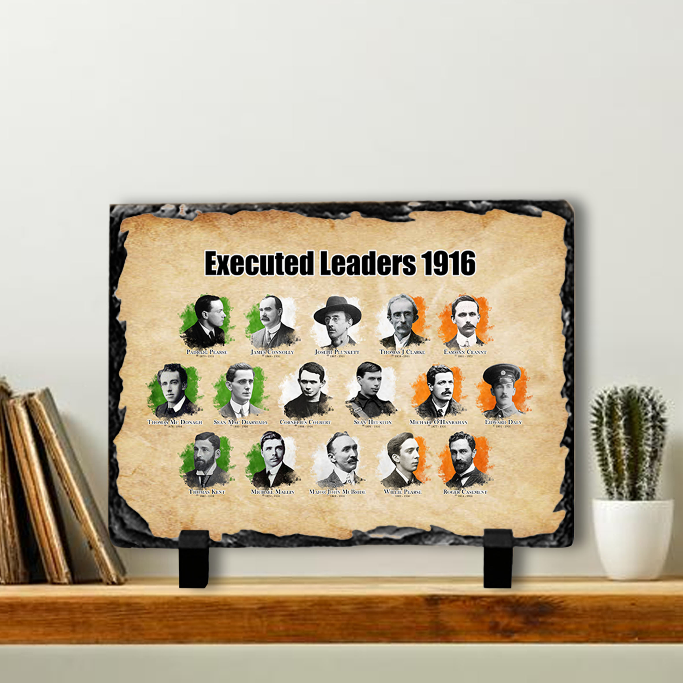 Alternative view of Executed Leaders 1916 Slate Tile #3