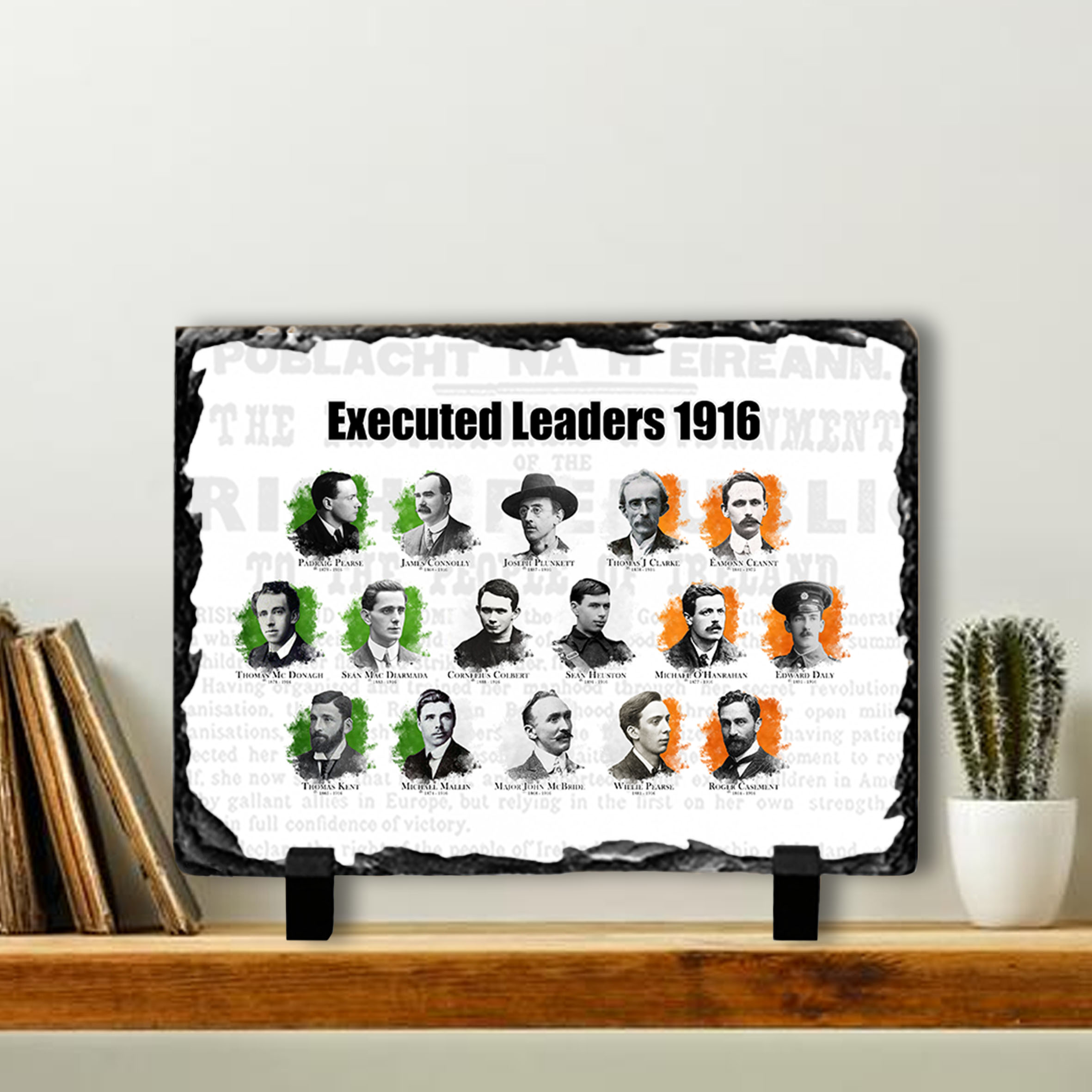 Alternative view of Executed Leaders 1916 Slate Tile #5