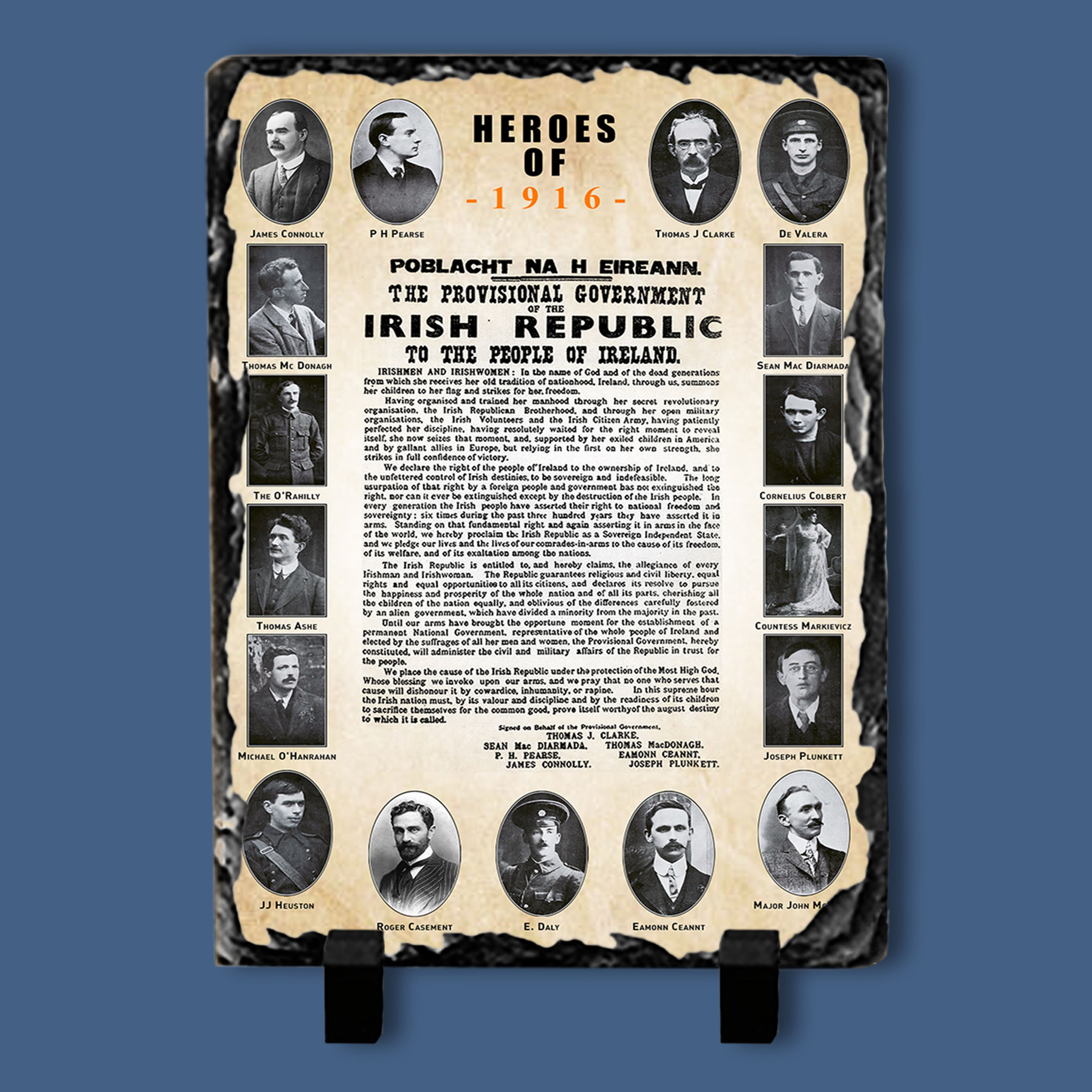 Heroes of 1916 Slate Tile #1