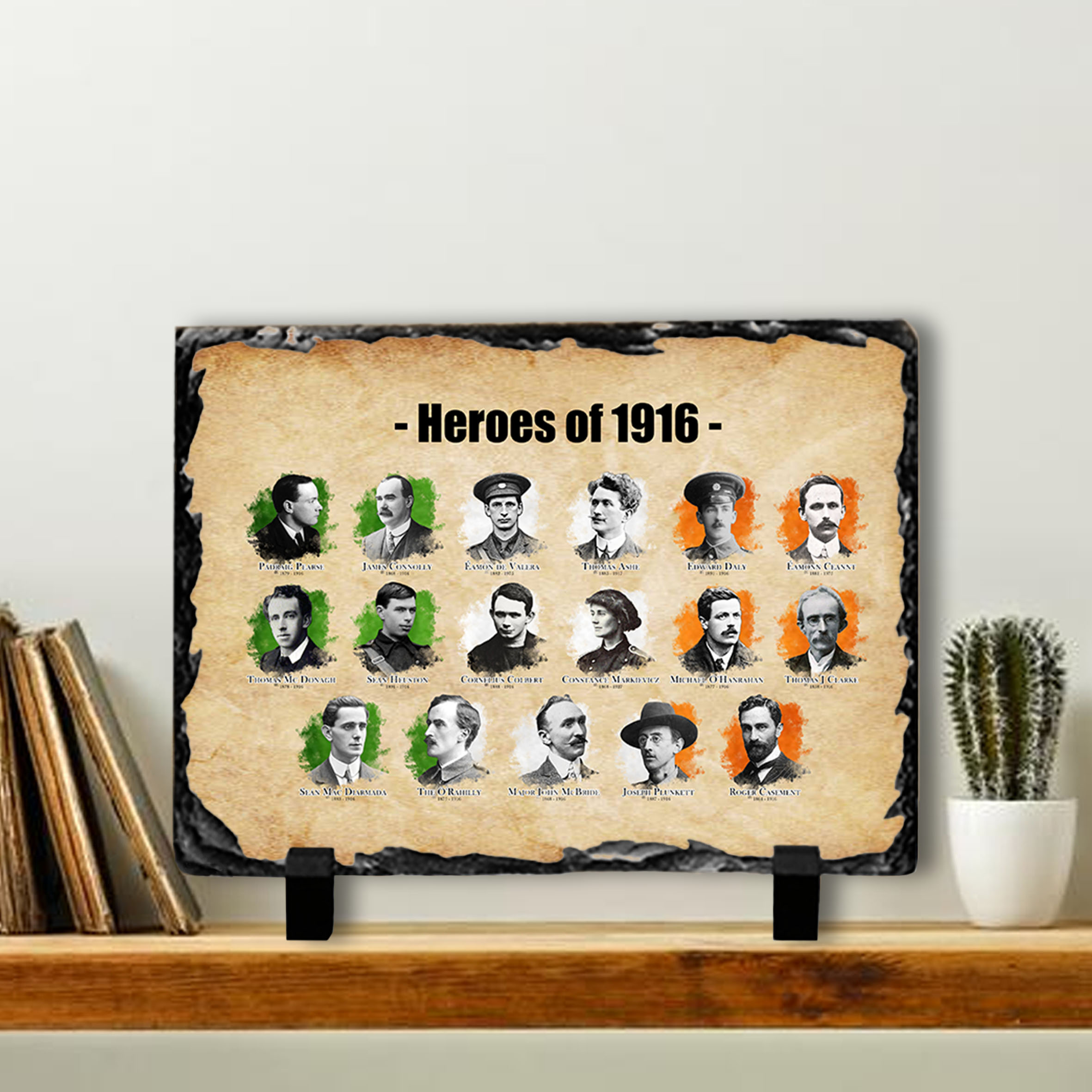Alternative view of Heroes of 1916 Slate Tile #3
