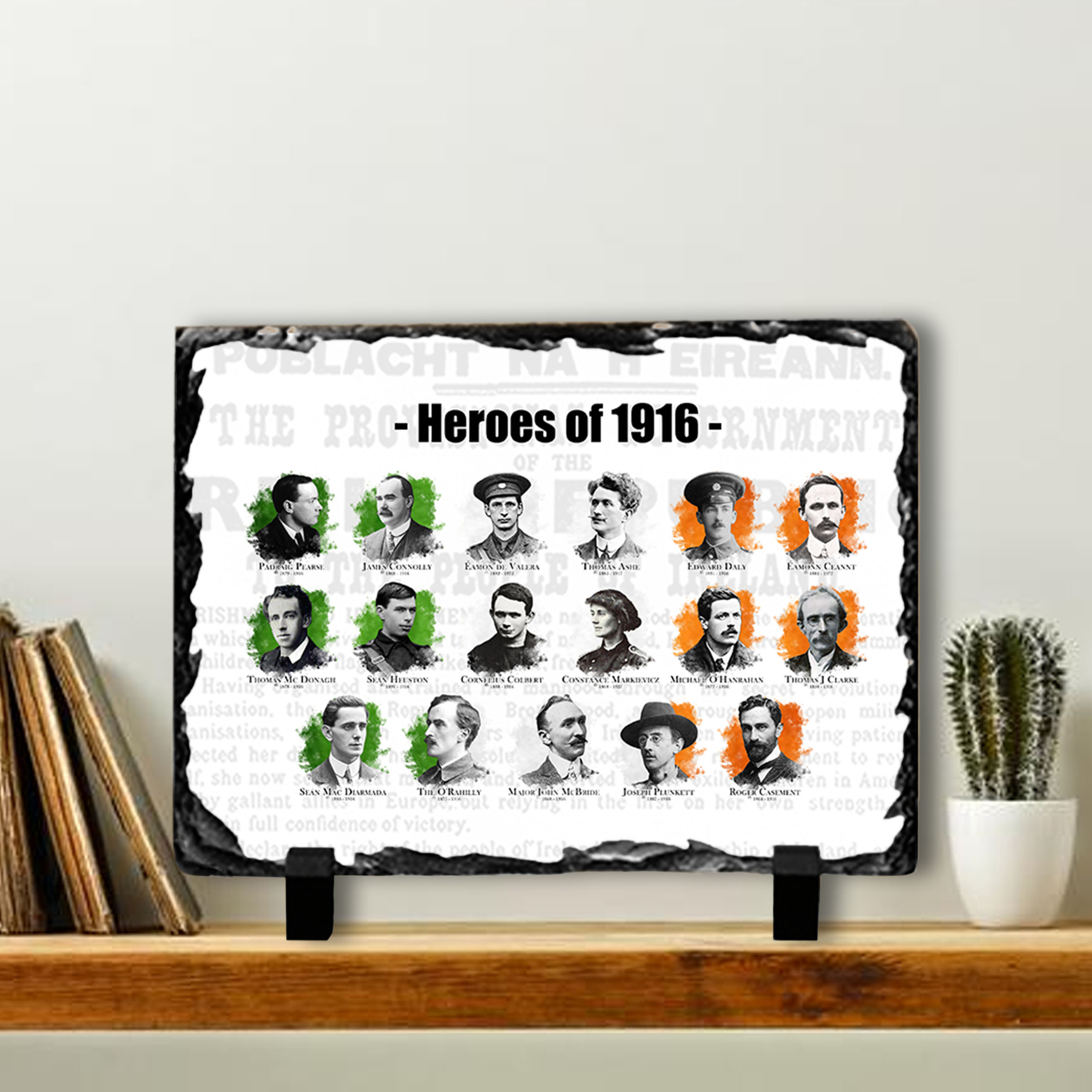 Alternative view of Heroes of 1916 Slate Tile #5