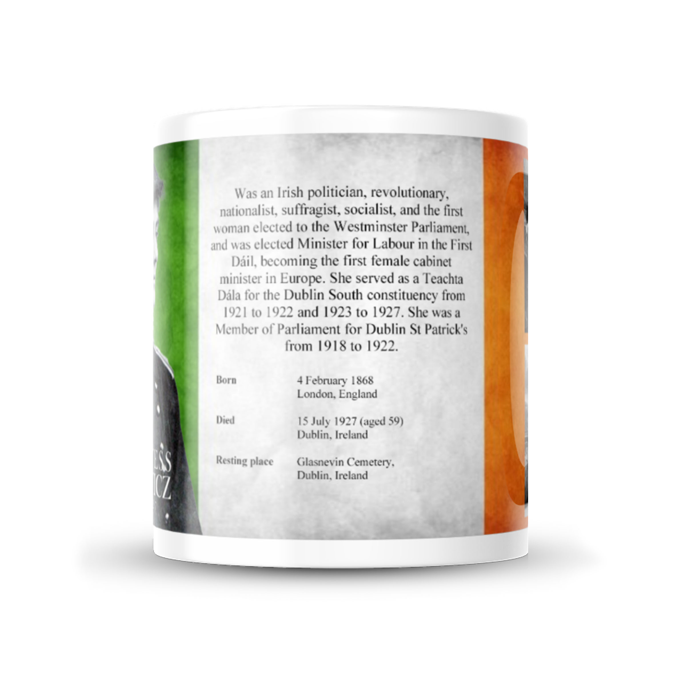 Alternative view of Countess Markievicz Info Mug #1