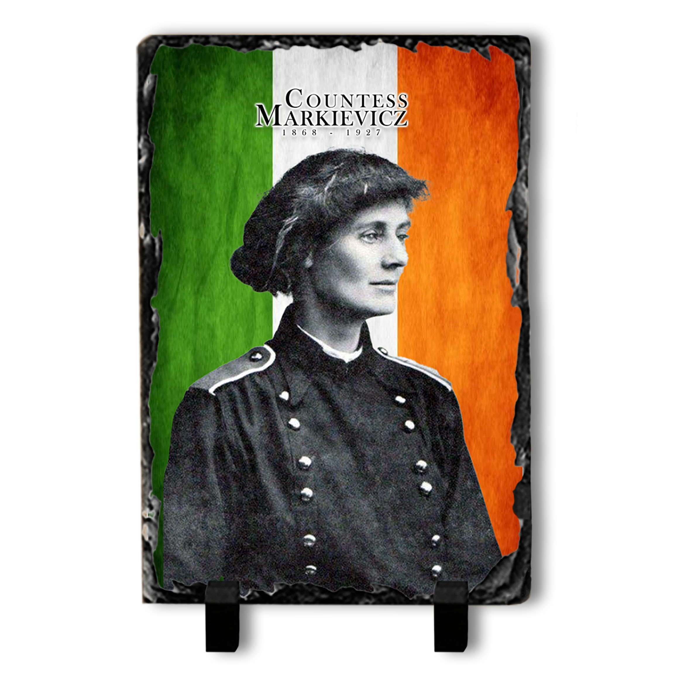 Alternative view of Countess Markievicz Slate Tile
