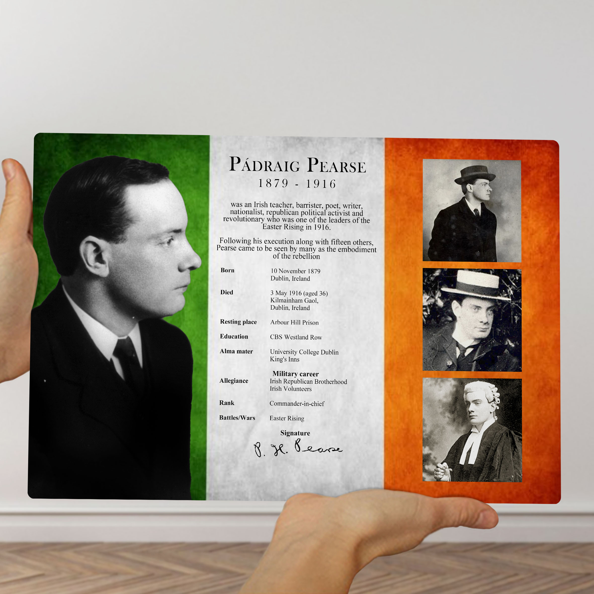 Alternative view of Padraig Pearse Info Wall Decor