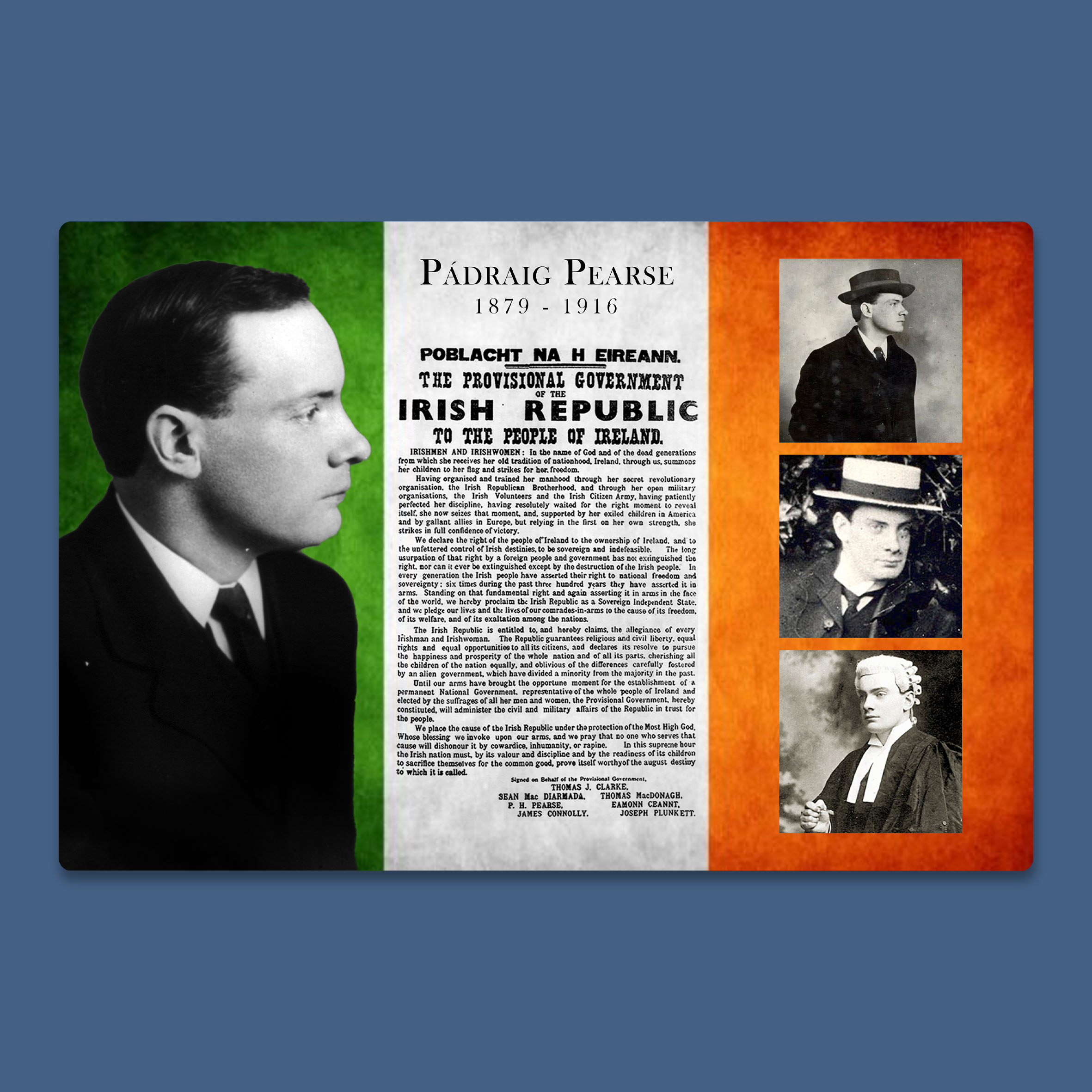 Padraig Pearse Proclamation Wall Decor
