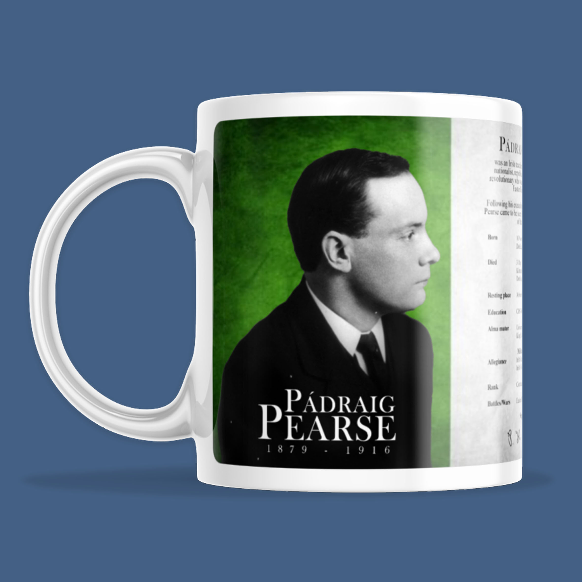 Padraig Pearse Info Mug