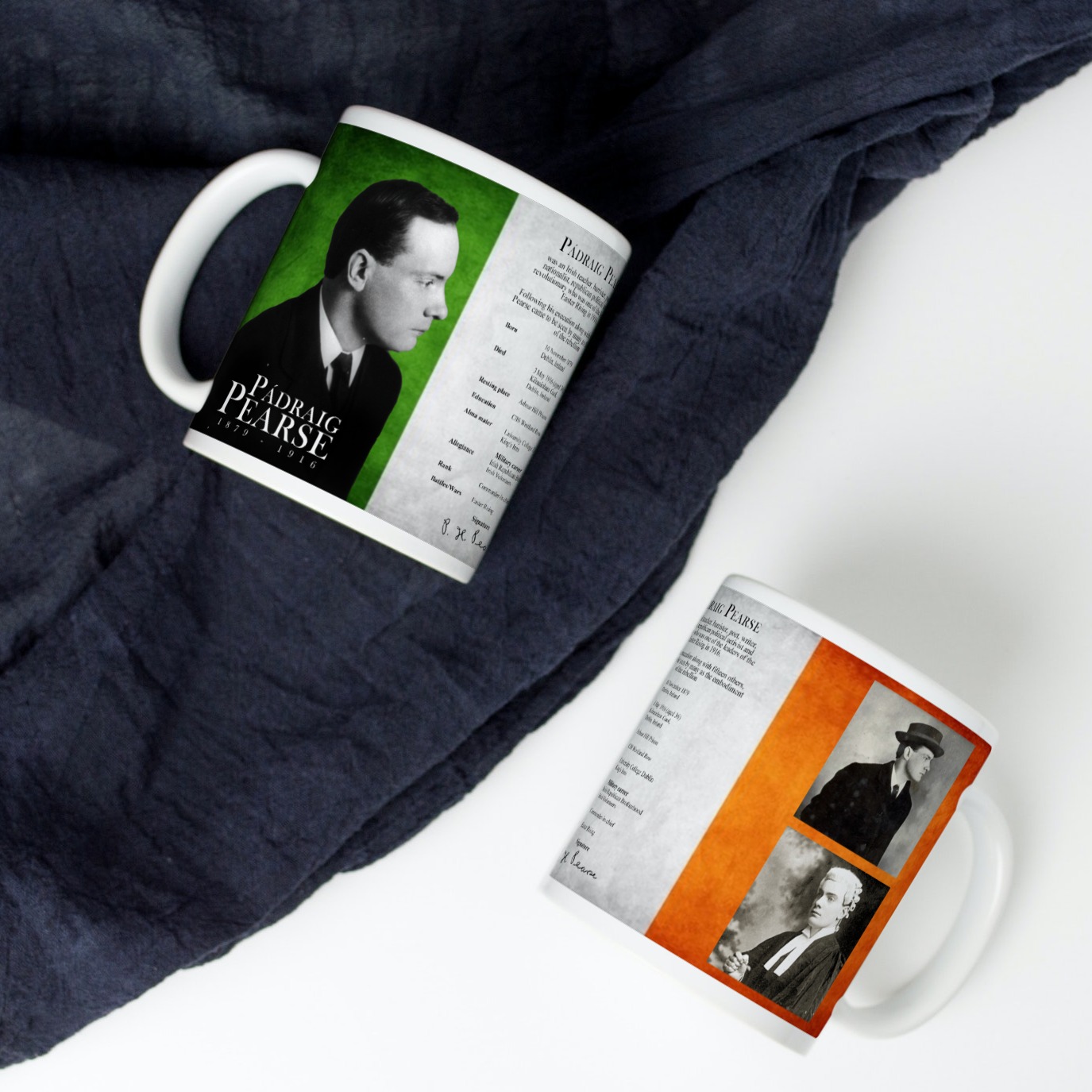 Alternative view of Padraig Pearse Info Mug