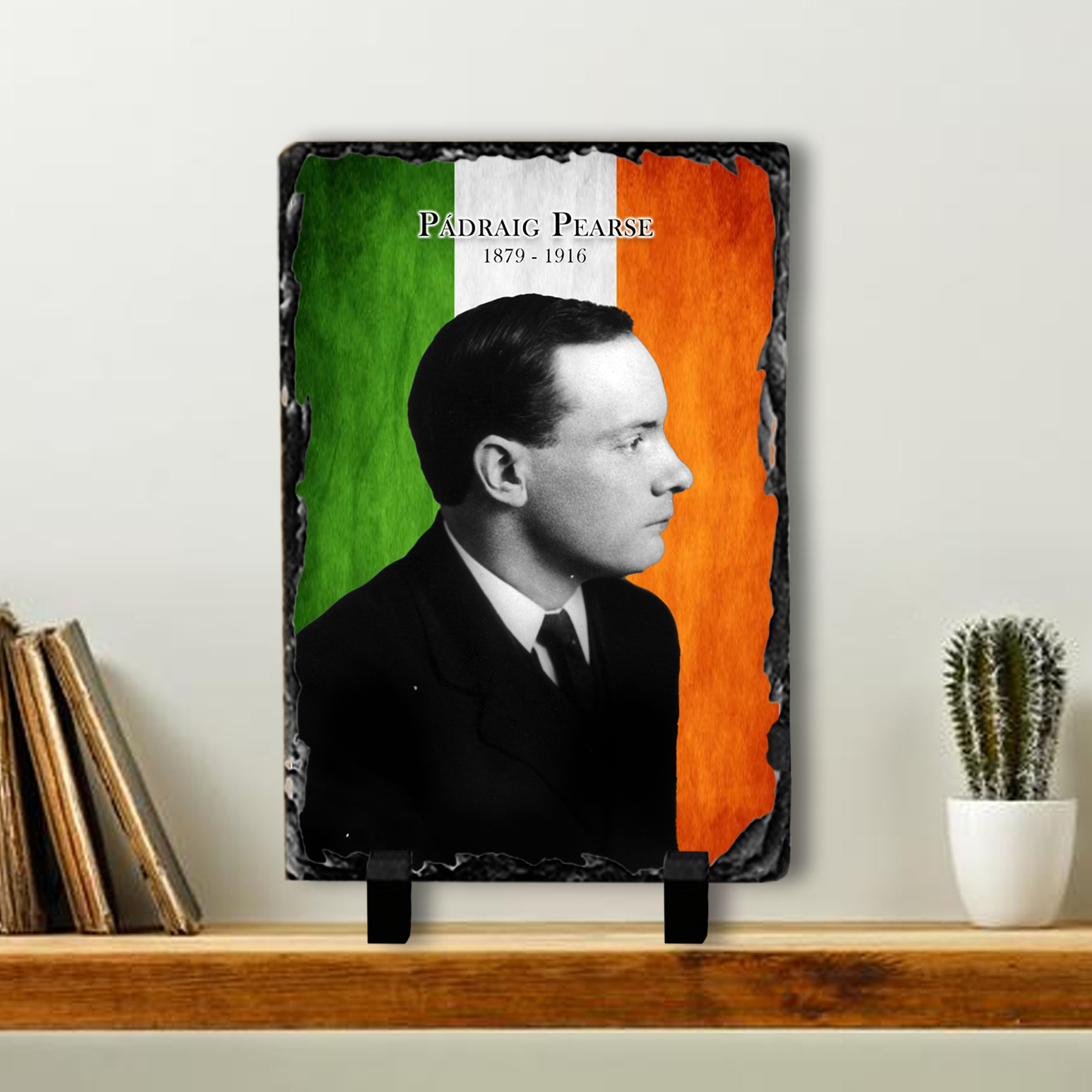 Alternative view of Padraig Pearse Slate Tile
