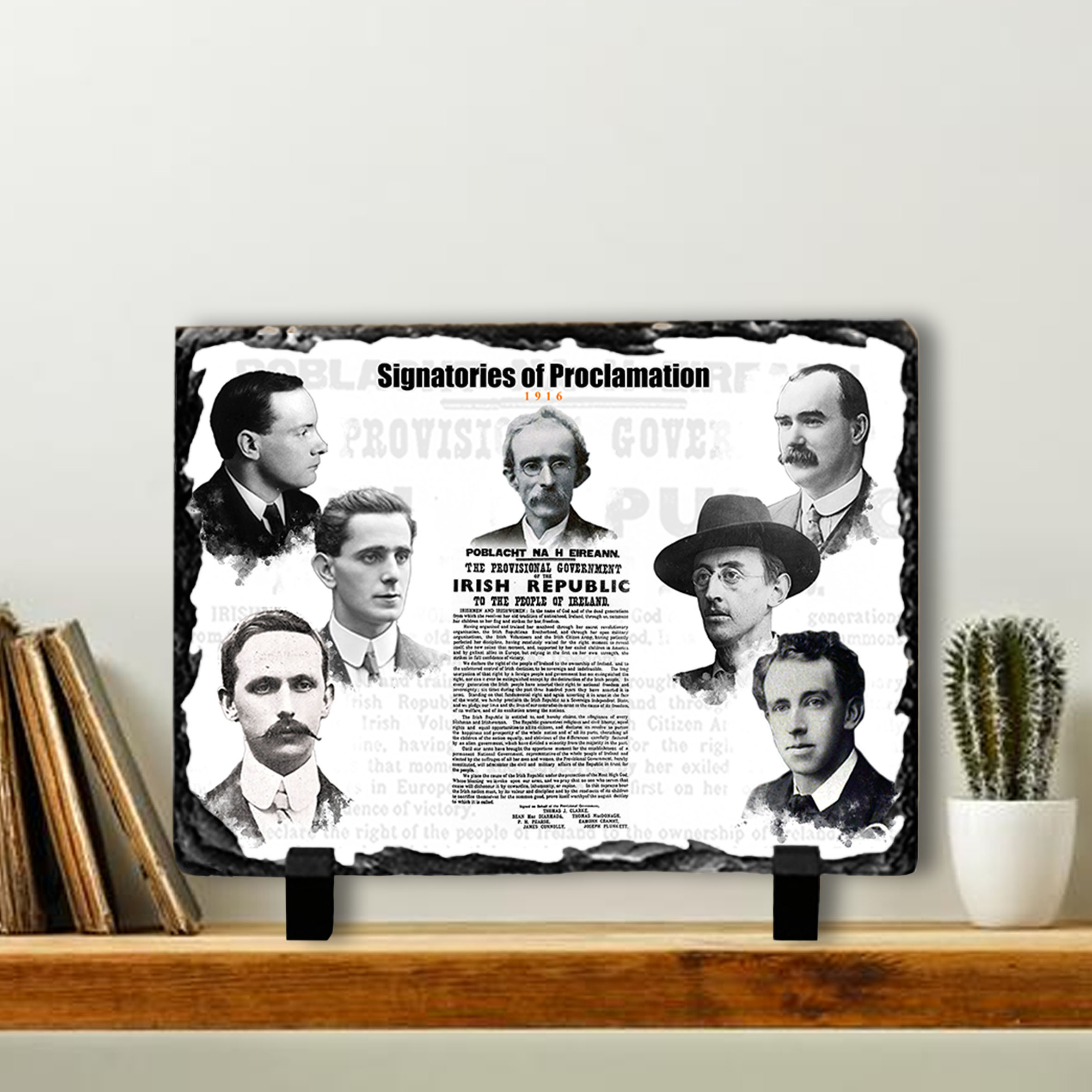 Alternative view of Signatories Slate Tile