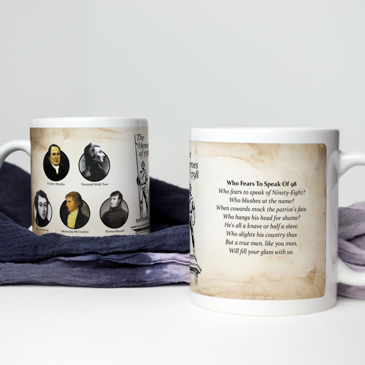 Alternative view of Heroes of 1798 Mug