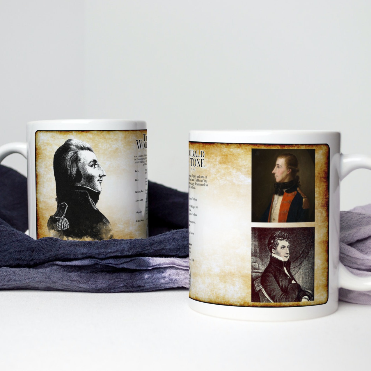 Alternative view of Wolfe Tone Old Mug