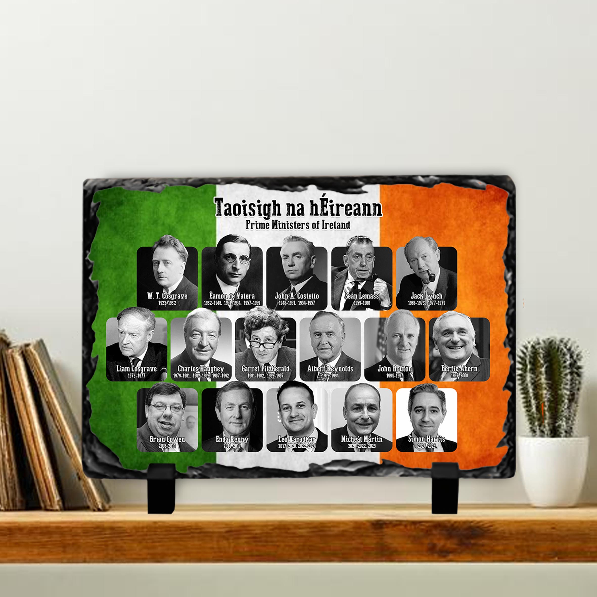 Taoisigh of Ireland Slate Tile