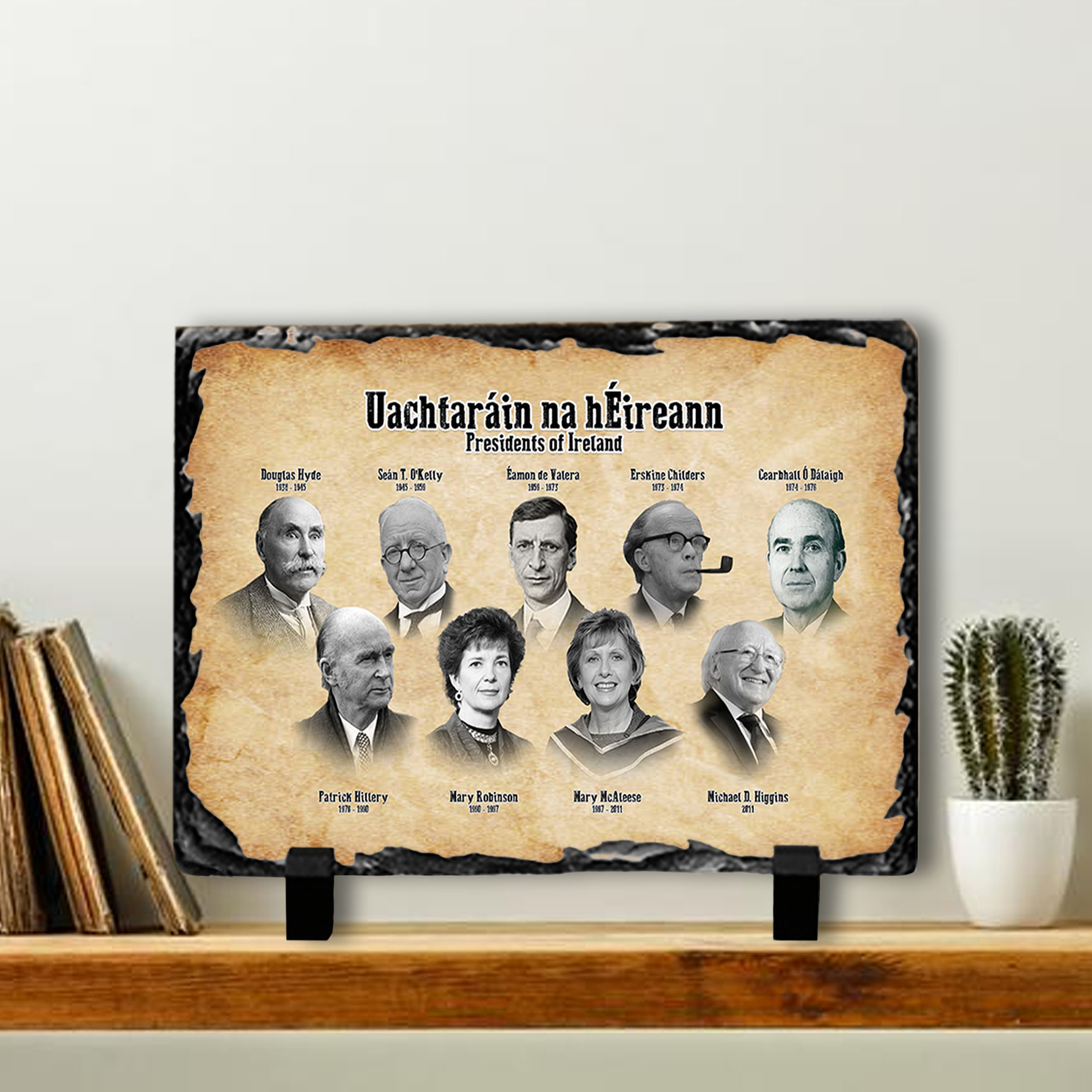 Presidents of Ireland Old Slate Tile