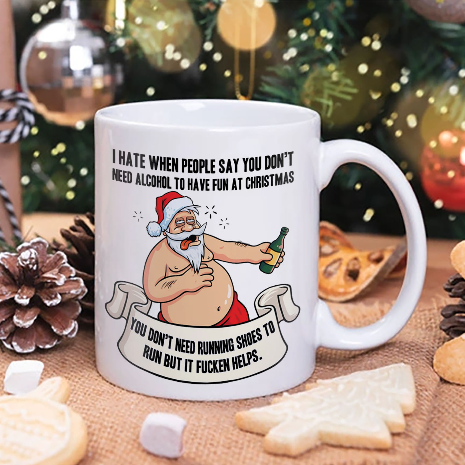 Tipsy Santa - I don't need Alcohol Mug