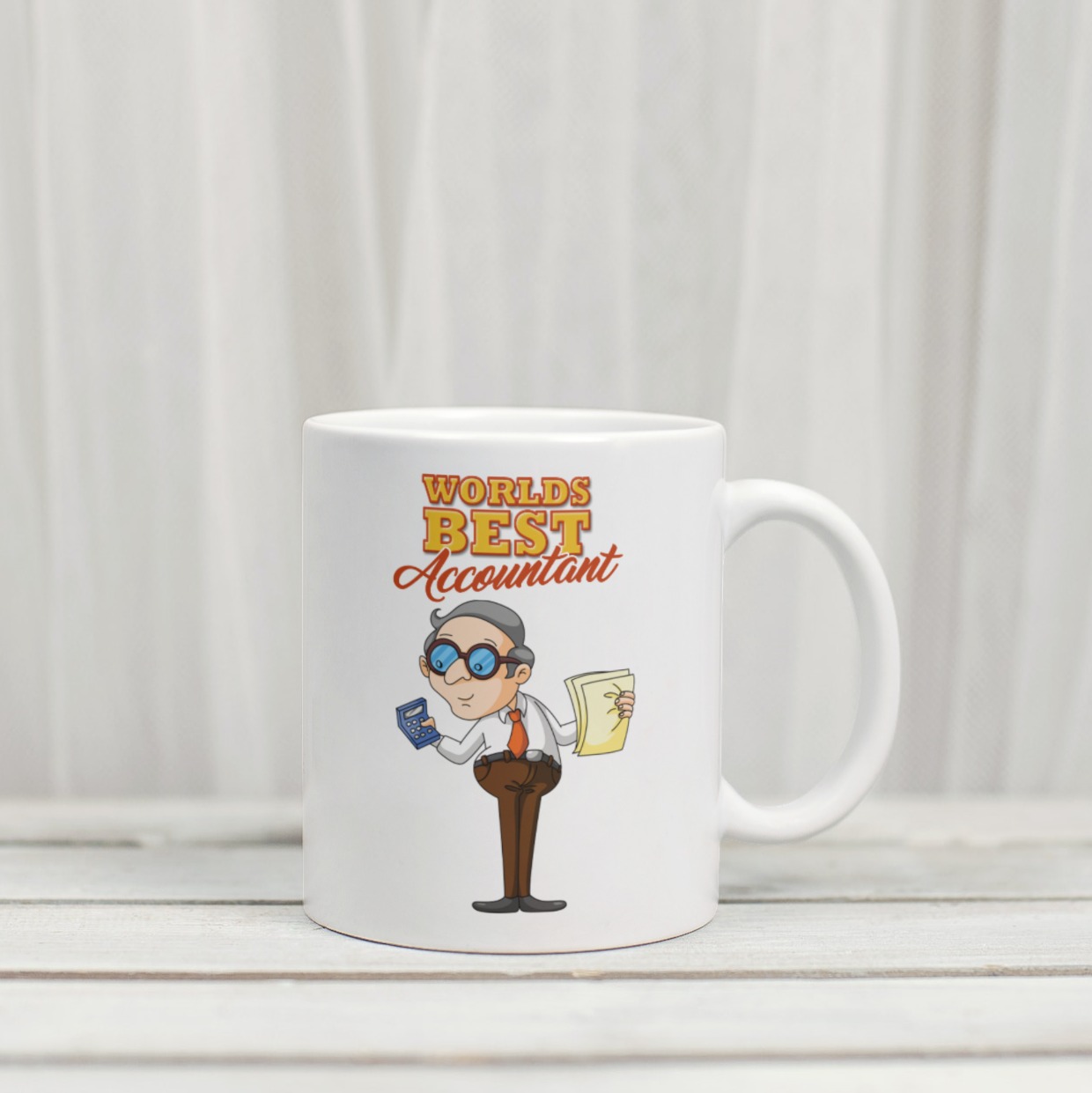 Worlds Best Accountant Male Mug #1