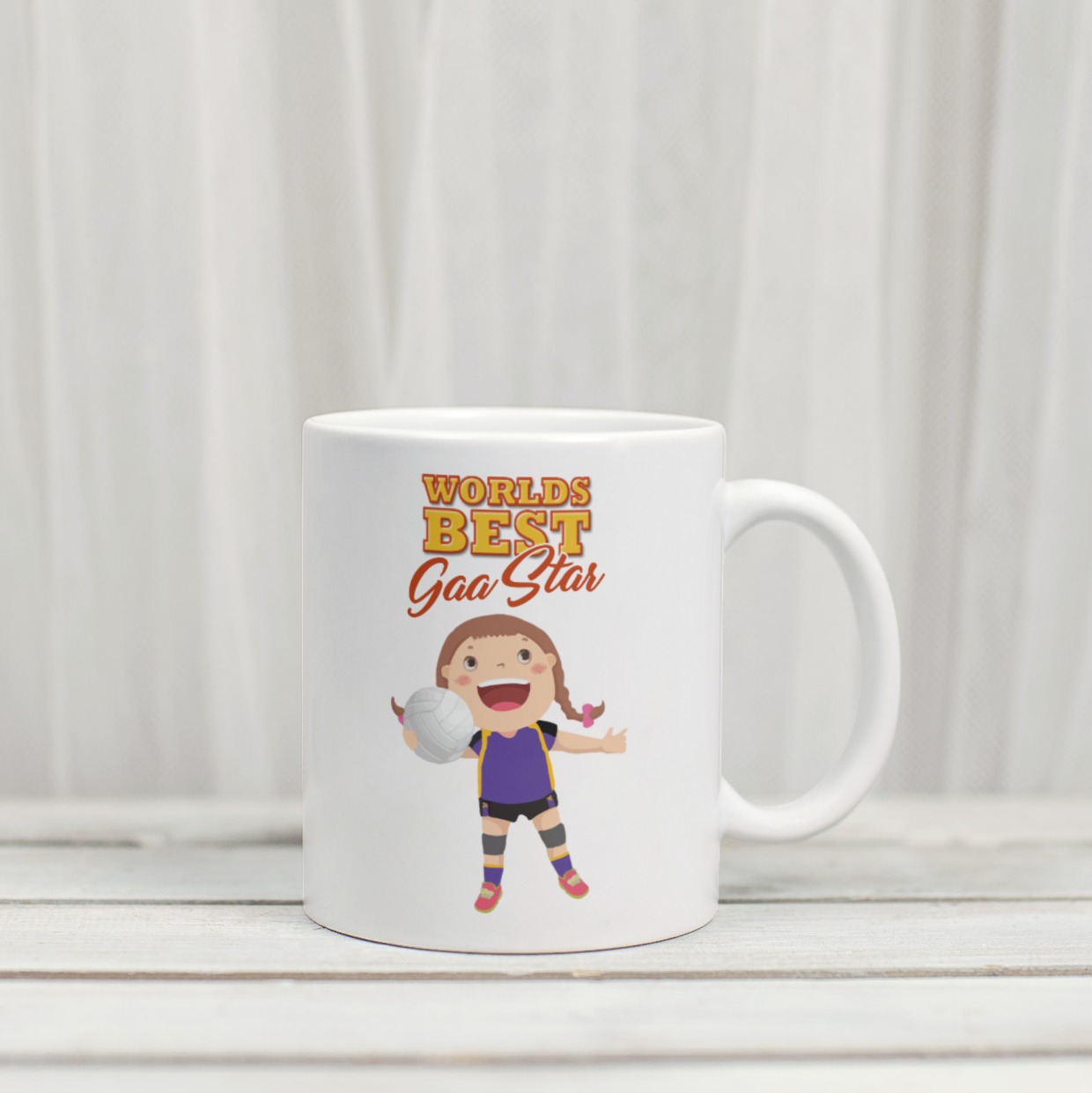 Worlds Best Football Star Girl Mug