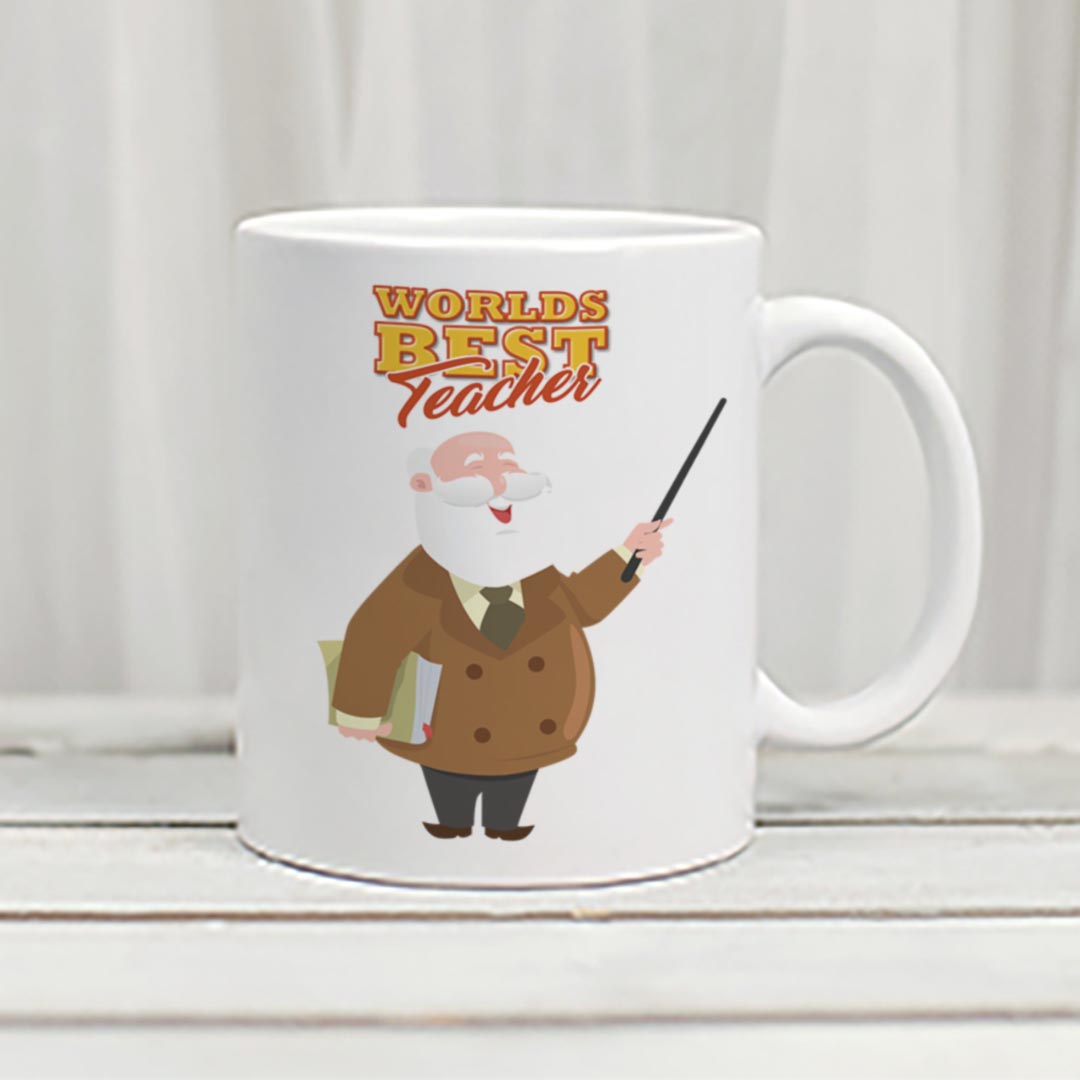 Worlds Best Teacher Male Mug #2