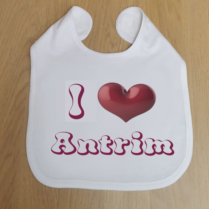 I Heart Antrim Bib