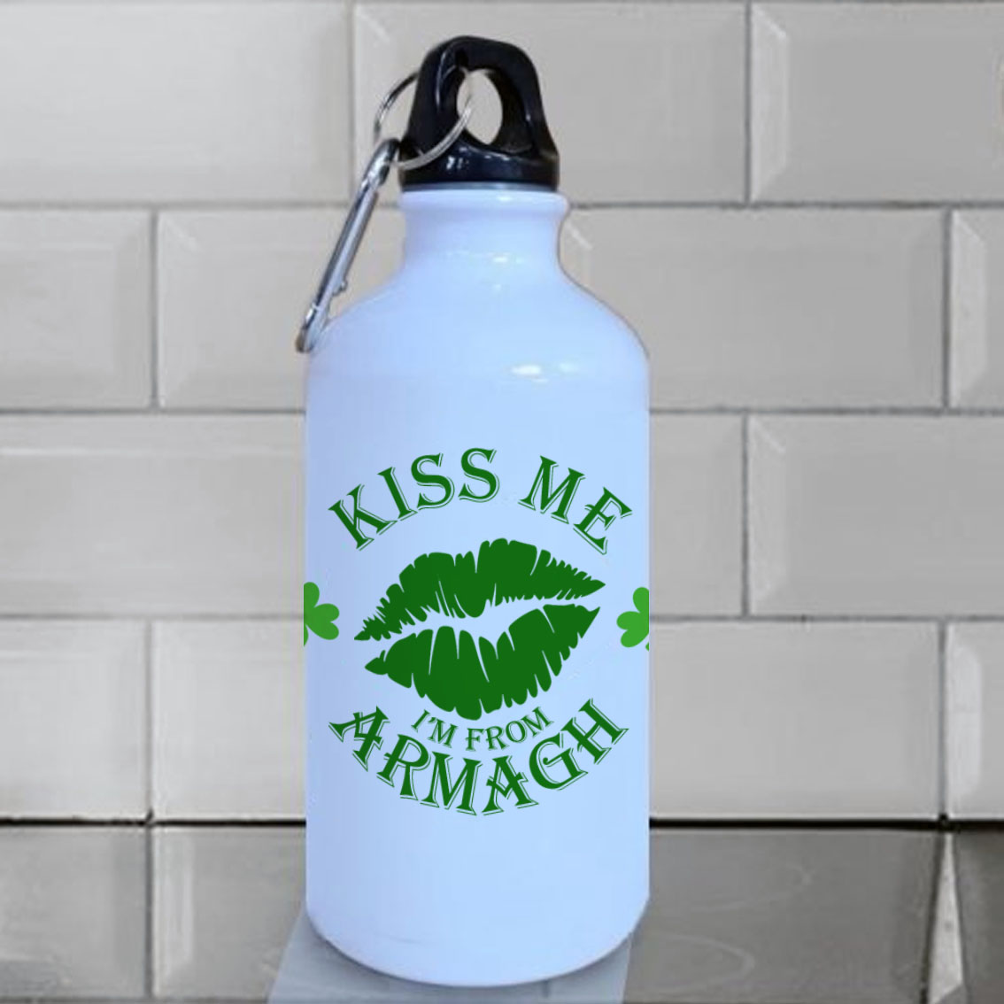 Kiss Me I'm from Armagh Sports Bottle