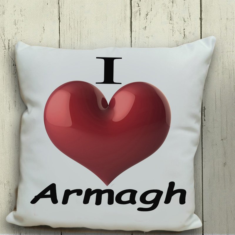 I heart Armagh Cushion