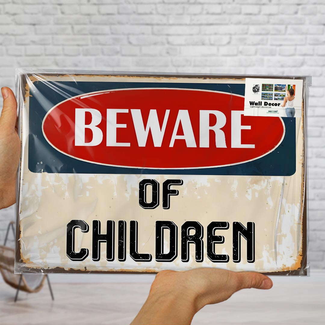 Beware of Children Wall Decor