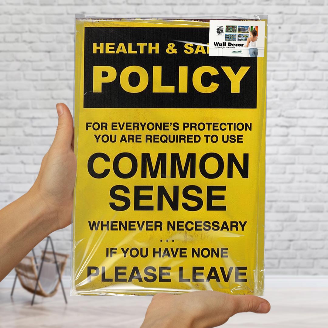 Health & Safty Policy Wall Decor