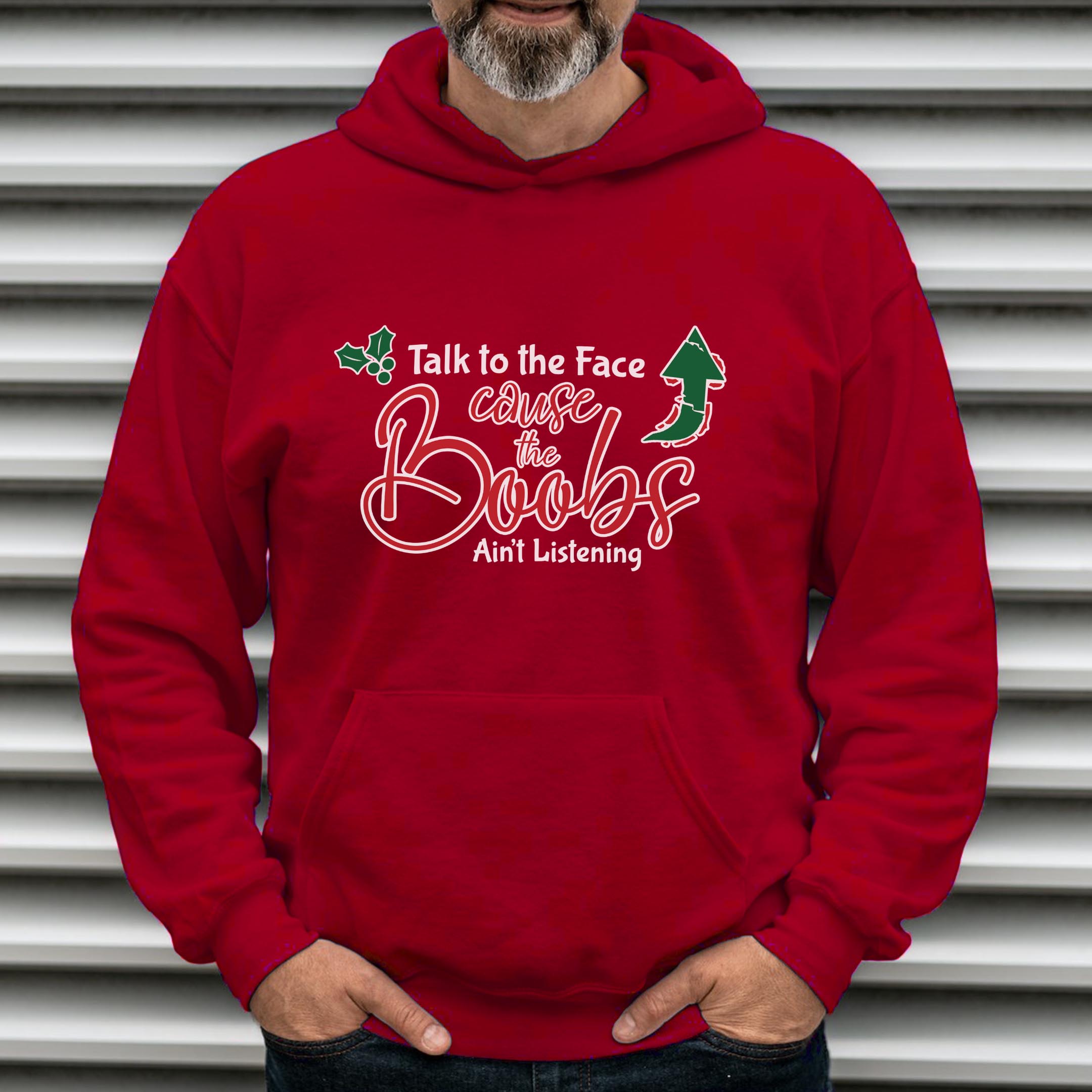 Boobs aint listening Hoodie - Image 3