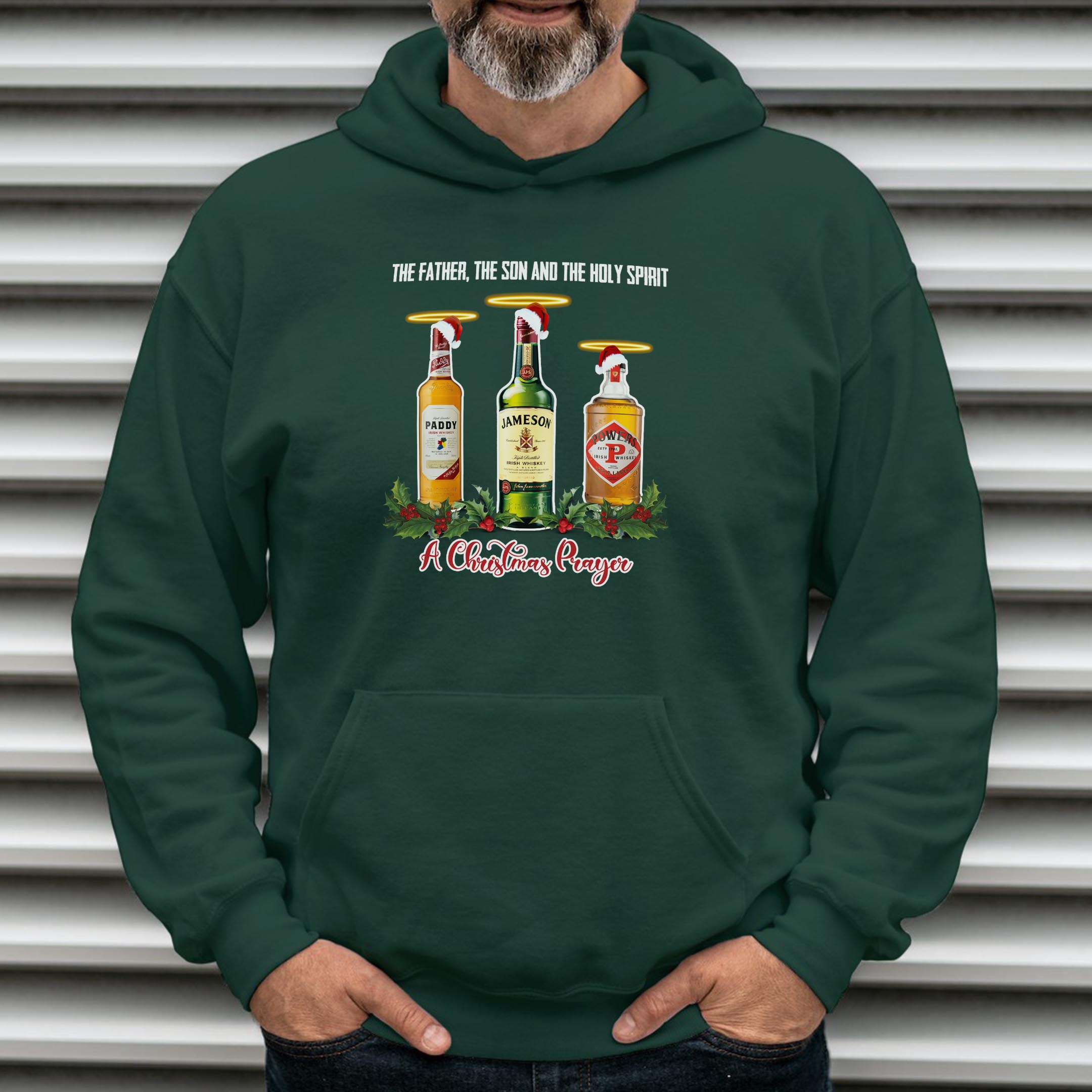 Holy Ghost Whiskey Xmas Hoodie