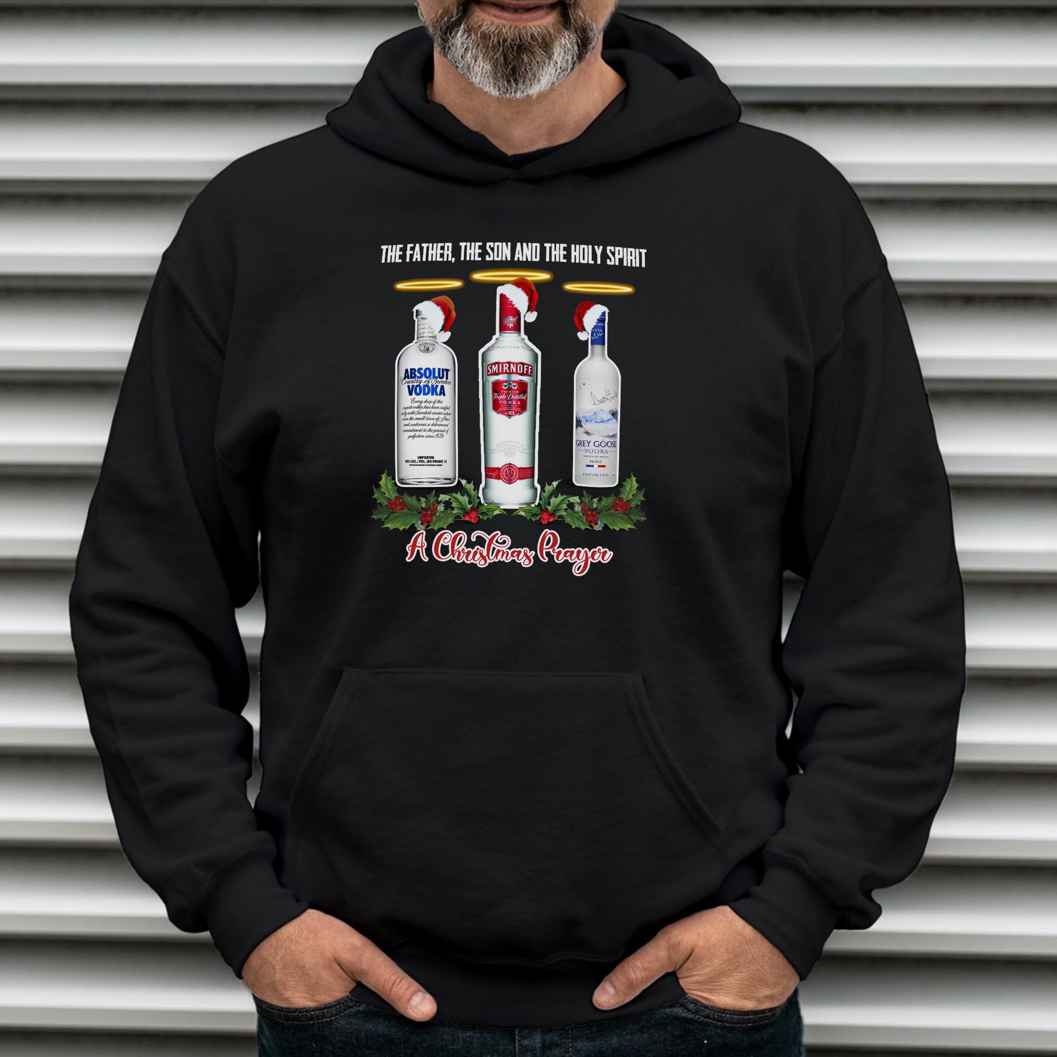 Alternative view of Holy Ghost Vodka Xmas Hoodie
