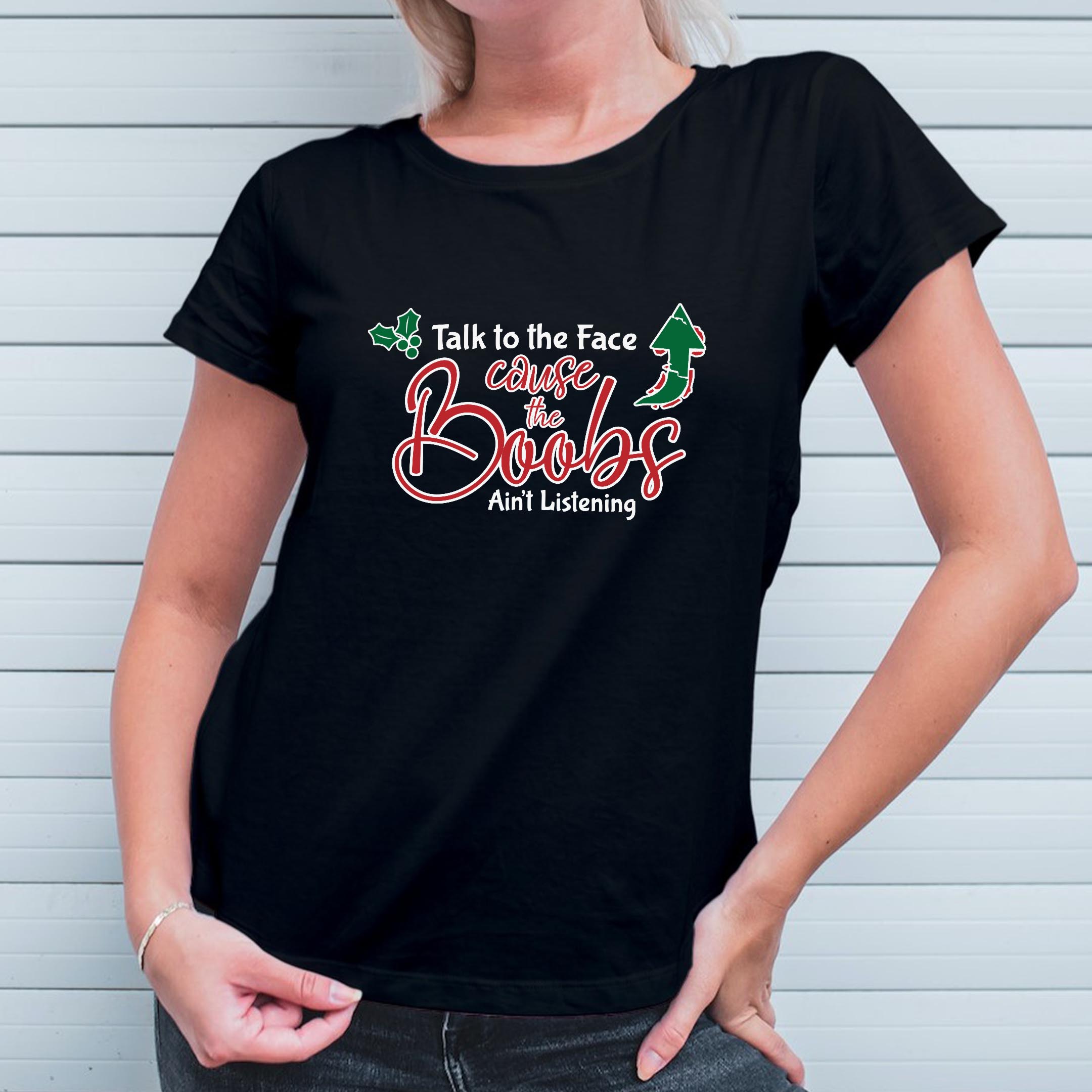Boobs aint listening T-Shirt - Image 3