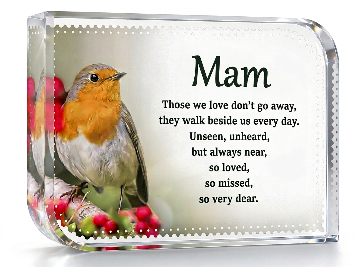 Robin In Memory Crystal - Mam