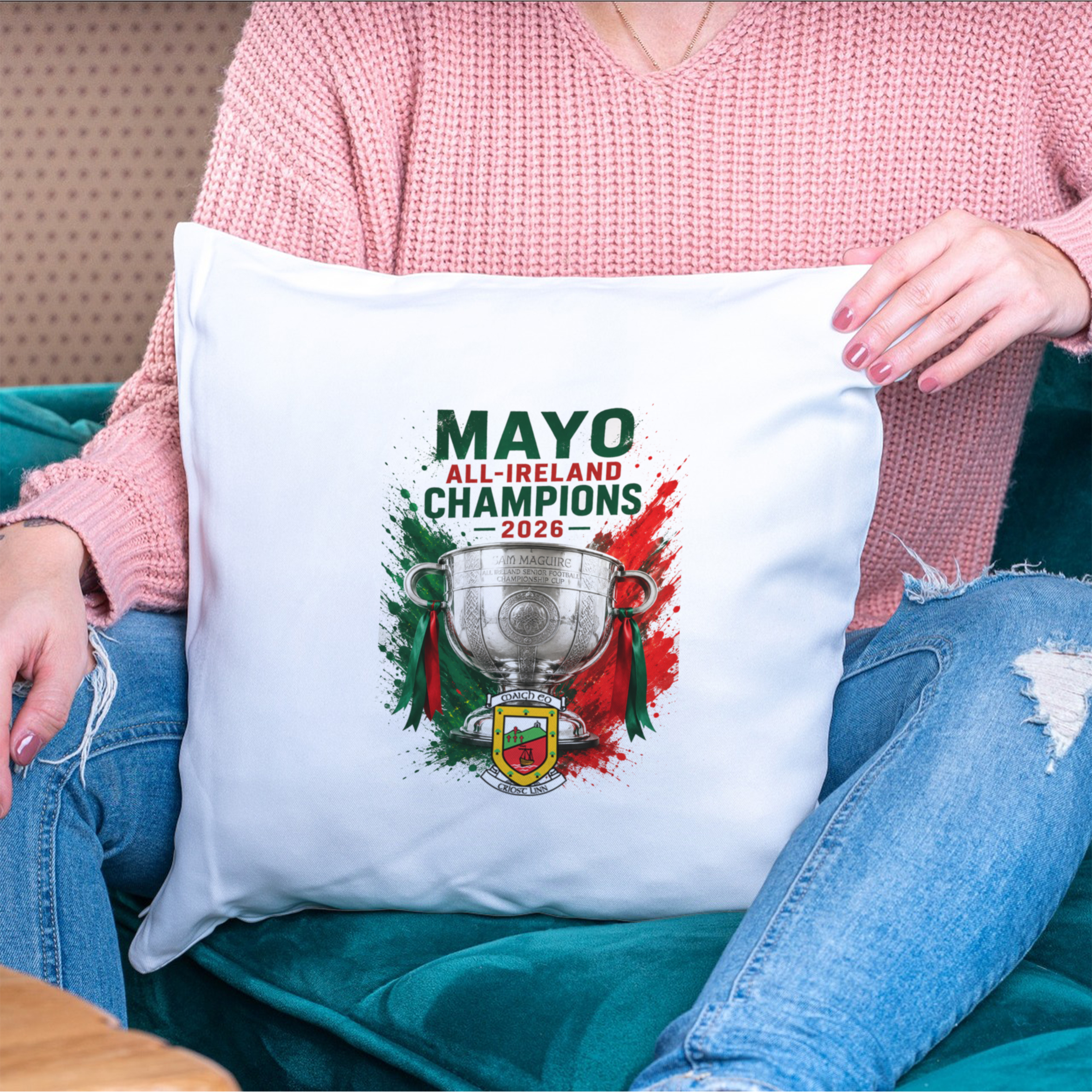 Cushion  -  Mayo All Ireland Champions 2026 #2